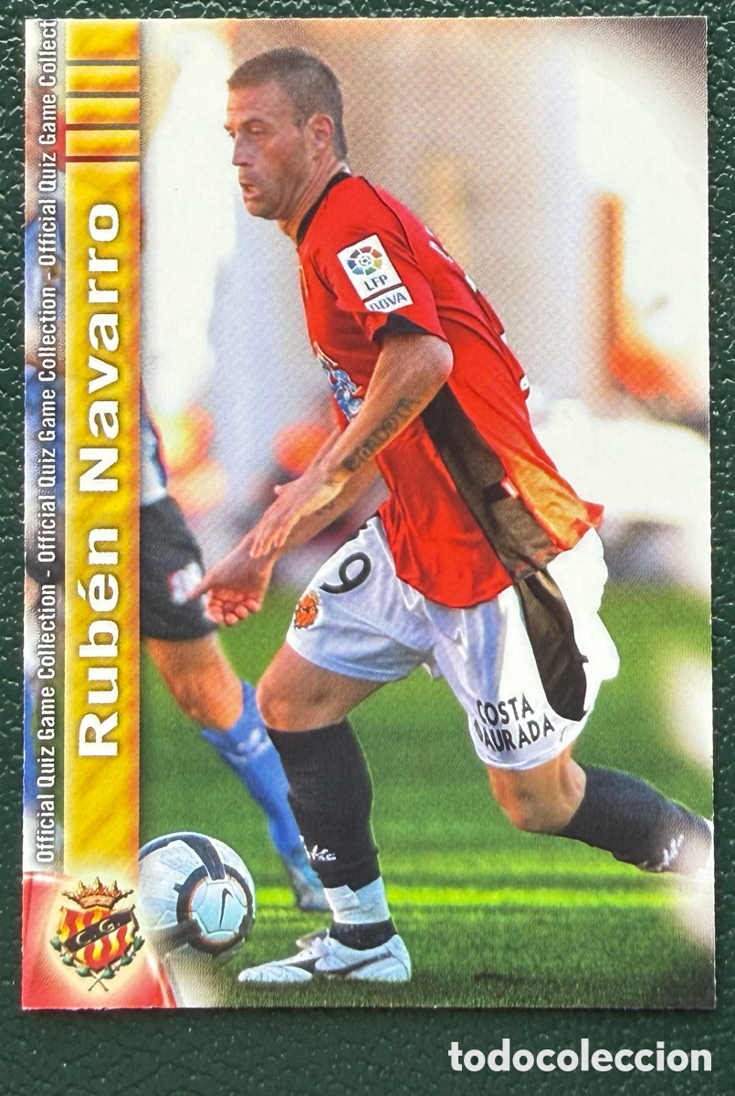 Cromos de F&uacute;tbol: 919 RUBEN NAVARRO GIMNASTIC DE TARRAGONA FICHAS ALBUM MUNDICROMO 2009 2010 09 10