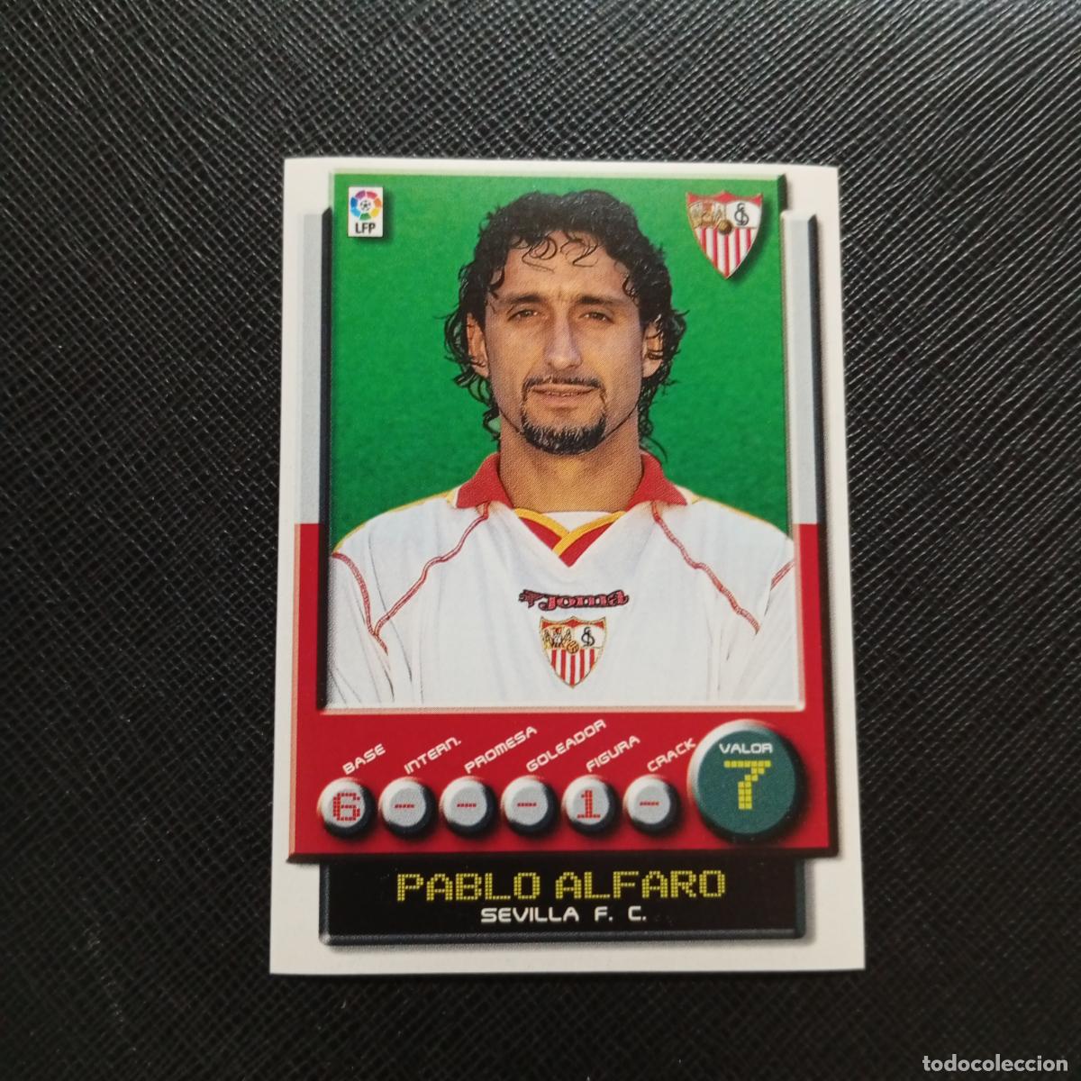 Cromos de F&uacute;tbol: 265 PABLO ALFARO SEVILLA PANINI 2001 2002 CROMO FUTBOL 01 02 LIGA - SIN PEGAR - A208 PG127