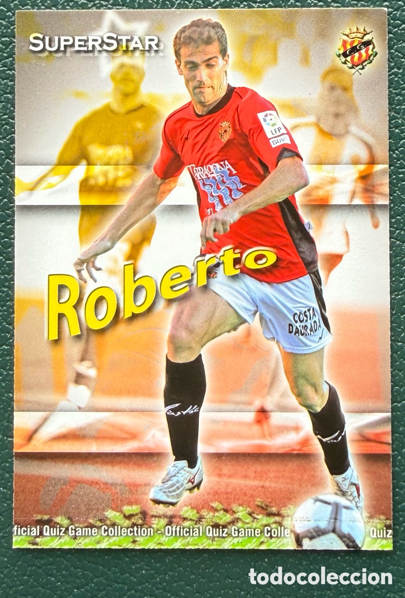 Cromos de F&uacute;tbol: 921 ROBERTO SUPERSTAR MATE GIMNASTIC DE TARRAGONA FICHAS ALBUM MUNDICROMO 2009 2010 09 10