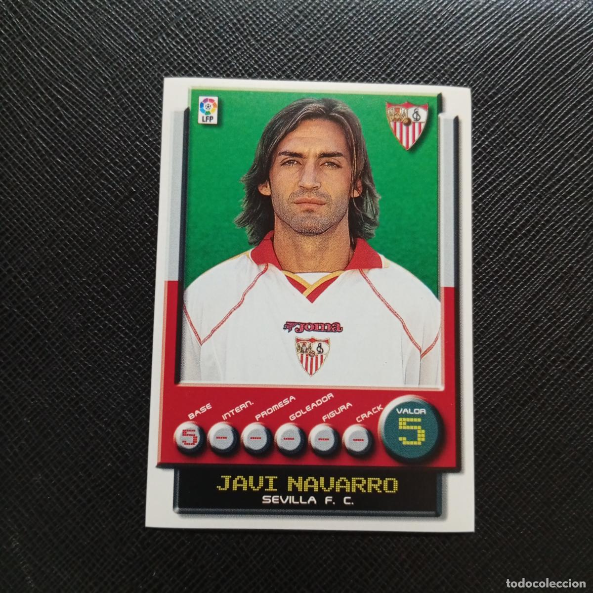 Cromos de F&uacute;tbol: 267 JAVI NAVARRO SEVILLA PANINI 2001 2002 CROMO FUTBOL 01 02 LIGA - SIN PEGAR - A208 PG127