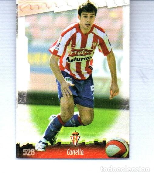 Cromos de F&uacute;tbol: CROMO DE ROBERTO CANELLA DEL REAL SPORTING N&ordm; 526 DEL MC SPORT DEL 2008
