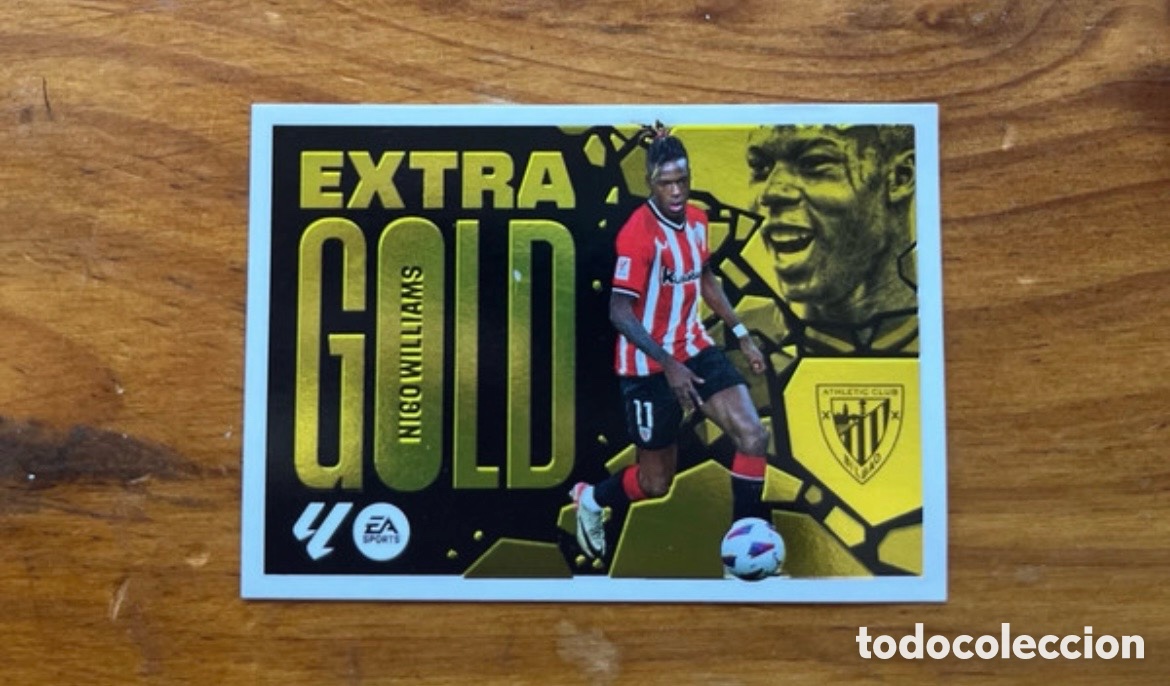 Cromos de F&uacute;tbol: Nico Williams Extra Gold 2024/2025