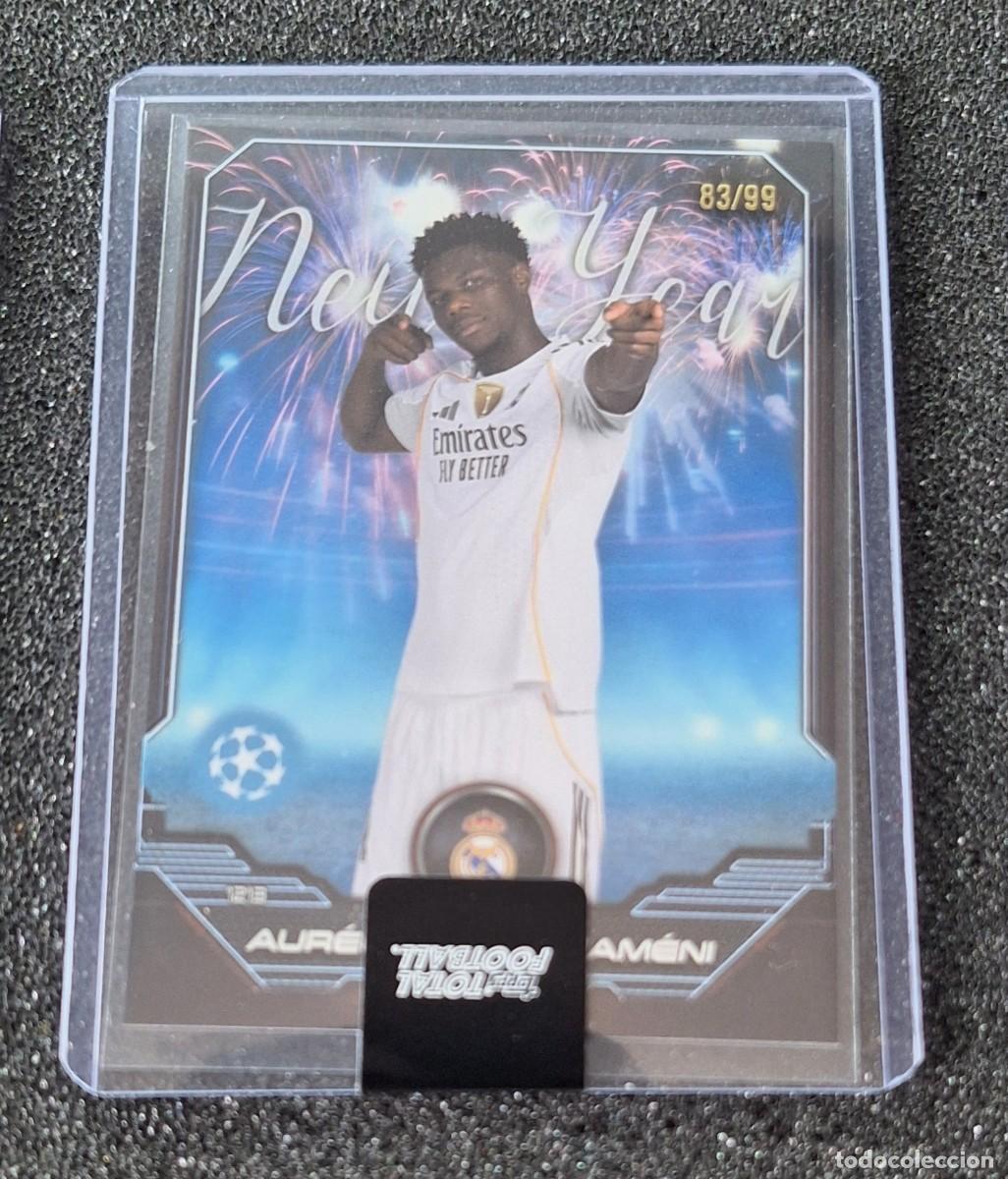 Cromos de F&uacute;tbol: Aurelien Tchouameni Real Madrid Topps Total Football 83/99 New Year