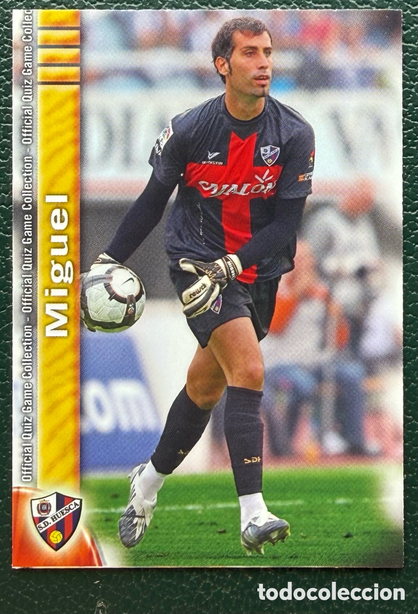 Football Stickers: 925 MIGUEL SD HUESCA FICHAS ALBUM MUNDICROMO 2009 2010 09 10