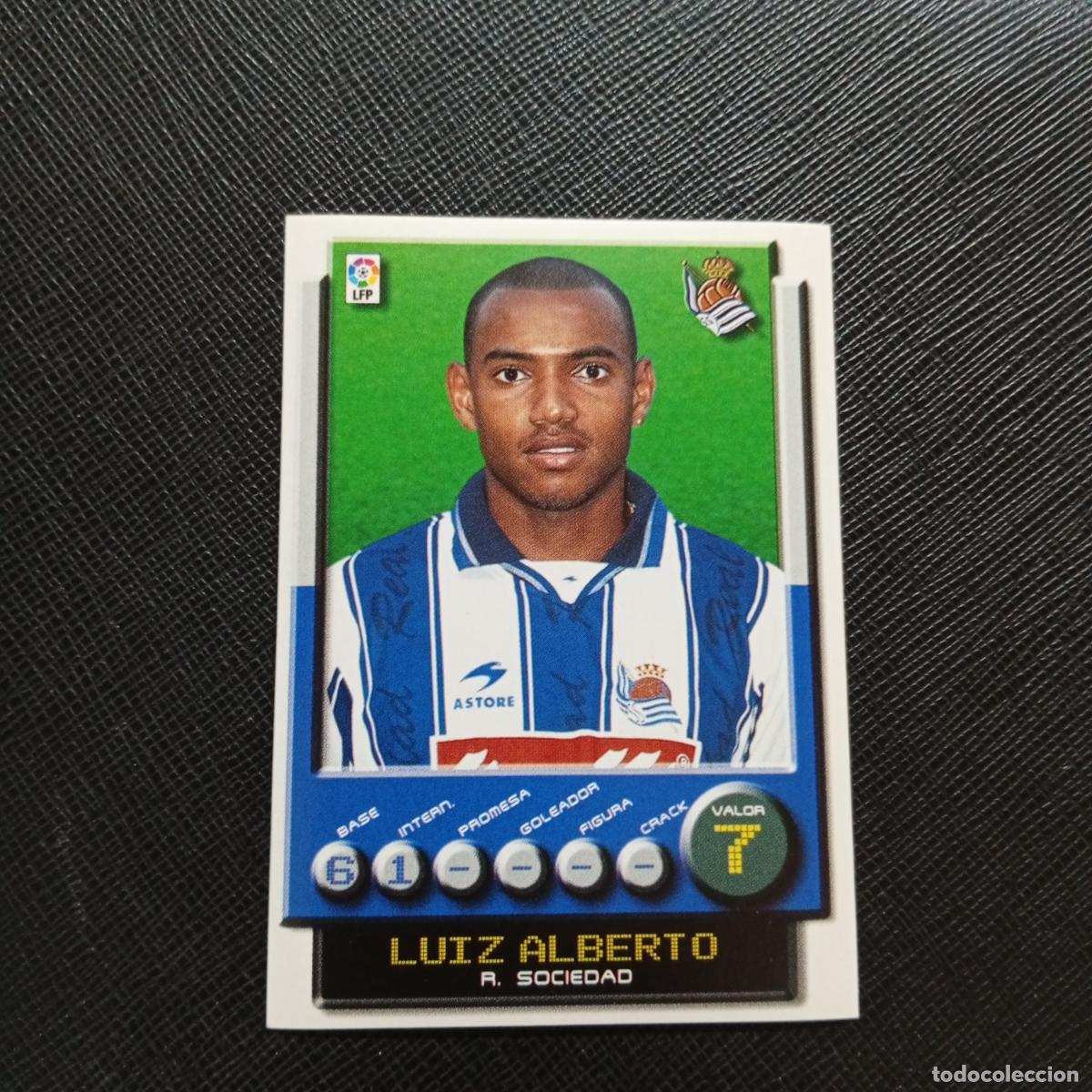Cromos de F&uacute;tbol: 287 LUIZ ALBERTO REAL SOCIEDAD PANINI 2001 2002 CROMO FUTBOL 01 02 LIGA - SIN PEGAR - A208 PG136