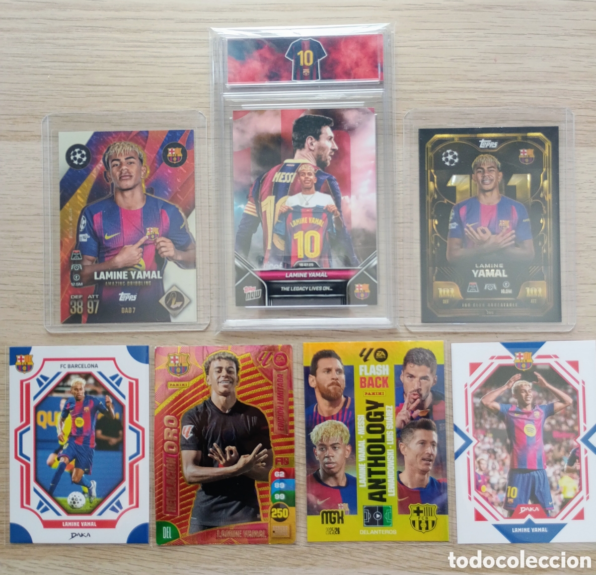 Cromos de F&uacute;tbol: Lote lam&iacute;ne yamal topps Panini daka