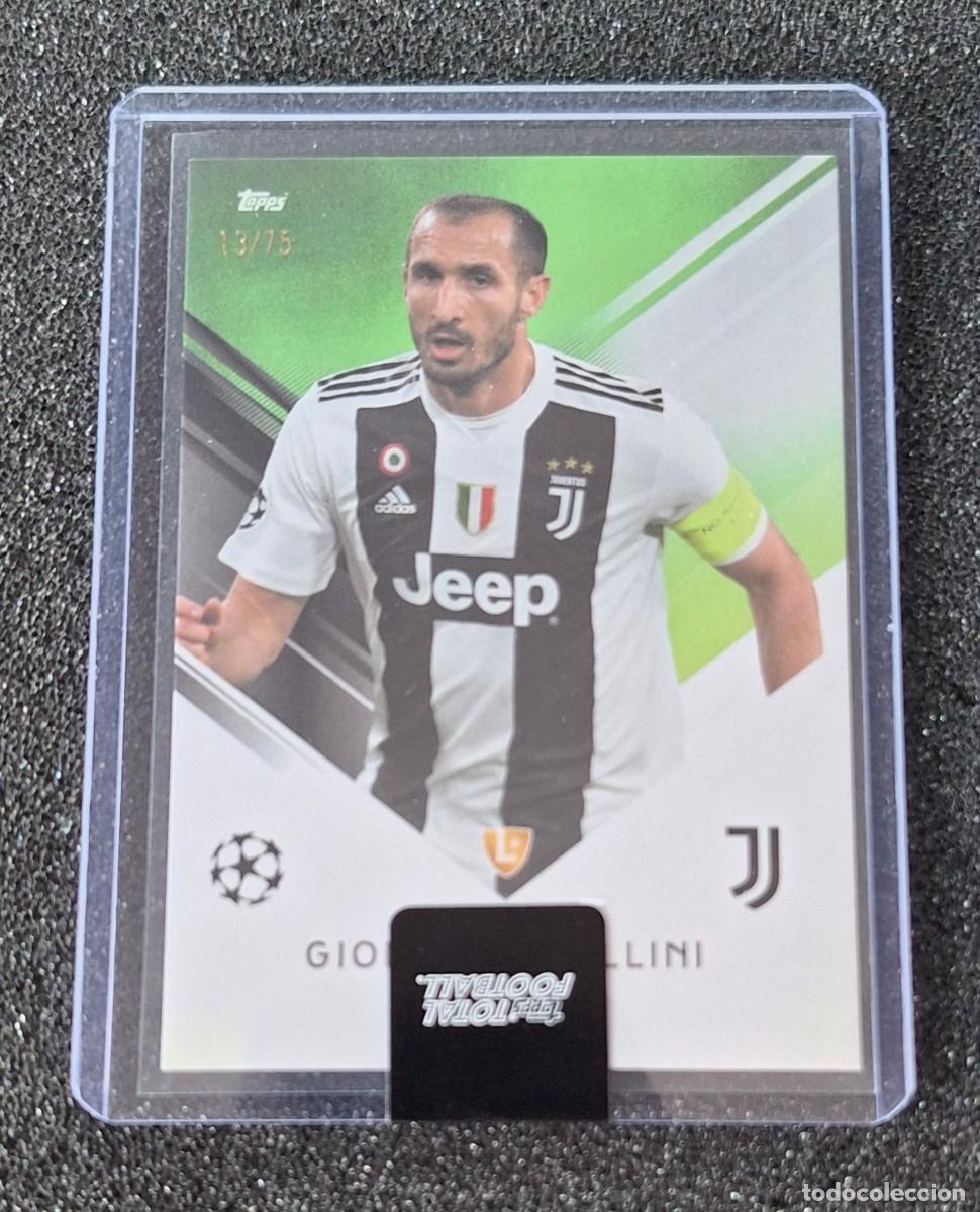 Cromos de F&uacute;tbol: Giorgio Chiellini Juventus Topps Total Football 13/75 Green