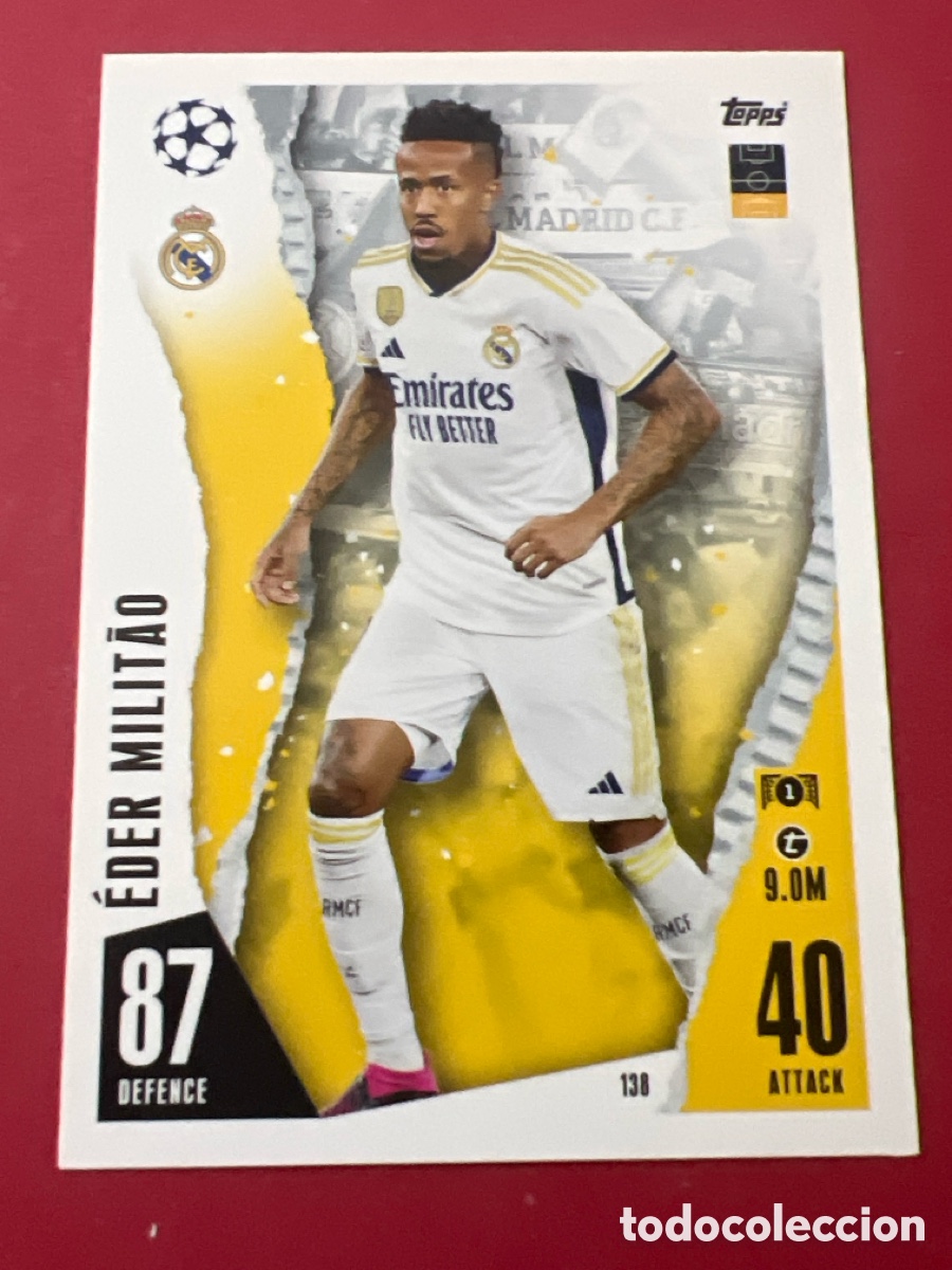 Cromos de F&uacute;tbol: C209. Militao #138 Real Madrid Topps Match Attax Champions League 2023 2024
