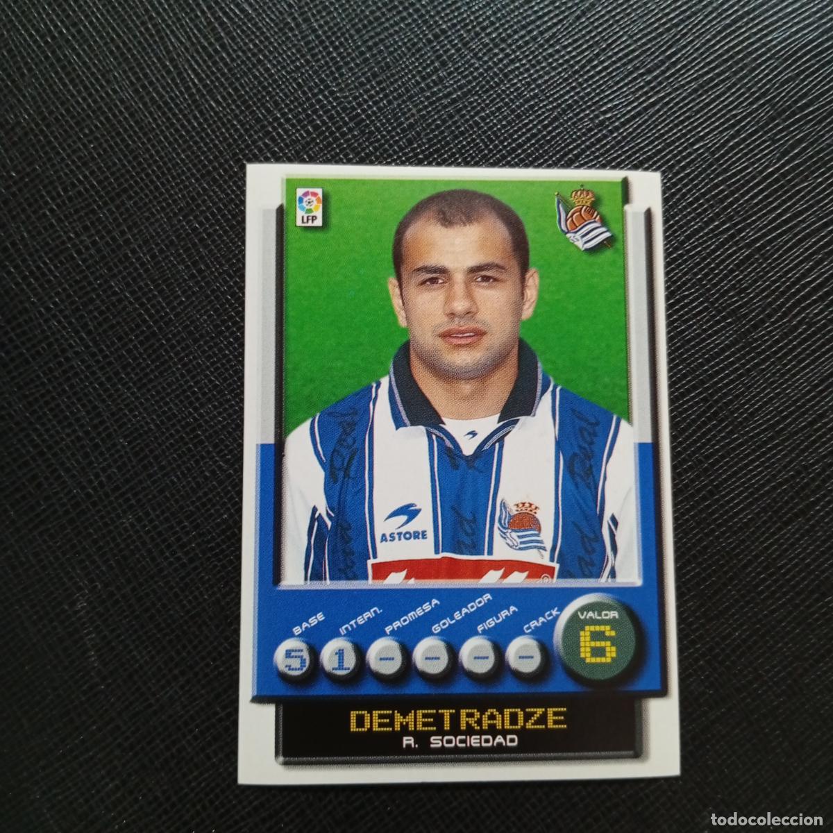 Cromos de F&uacute;tbol: 297 DEMETRADZE REAL SOCIEDAD PANINI 2001 2002 CROMO FUTBOL 01 02 LIGA - SIN PEGAR - A208 PG145
