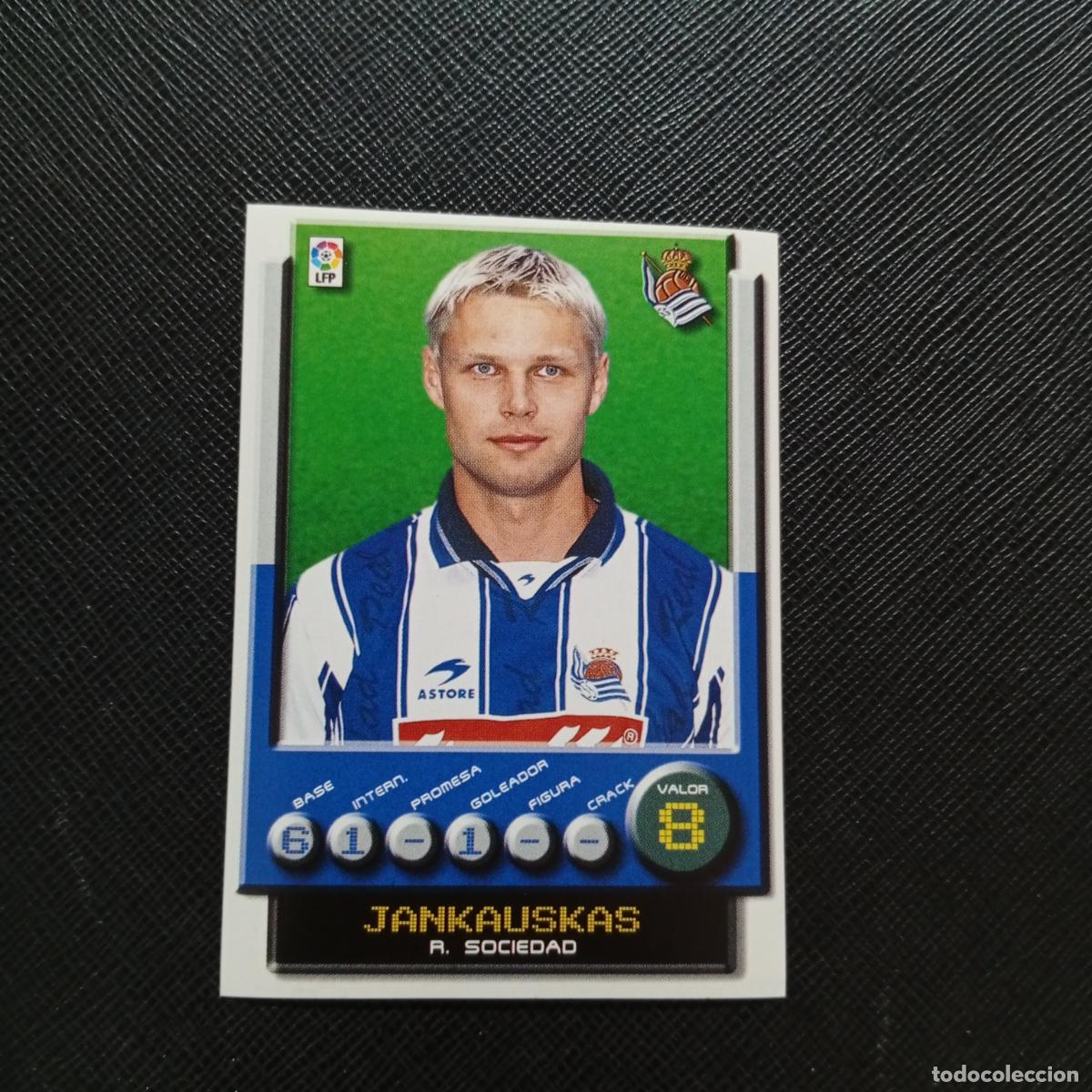 Cromos de F&uacute;tbol: 300 JANKAUSKAS REAL SOCIEDAD PANINI 2001 2002 CROMO FUTBOL 01 02 LIGA - SIN PEGAR - A208 PG145