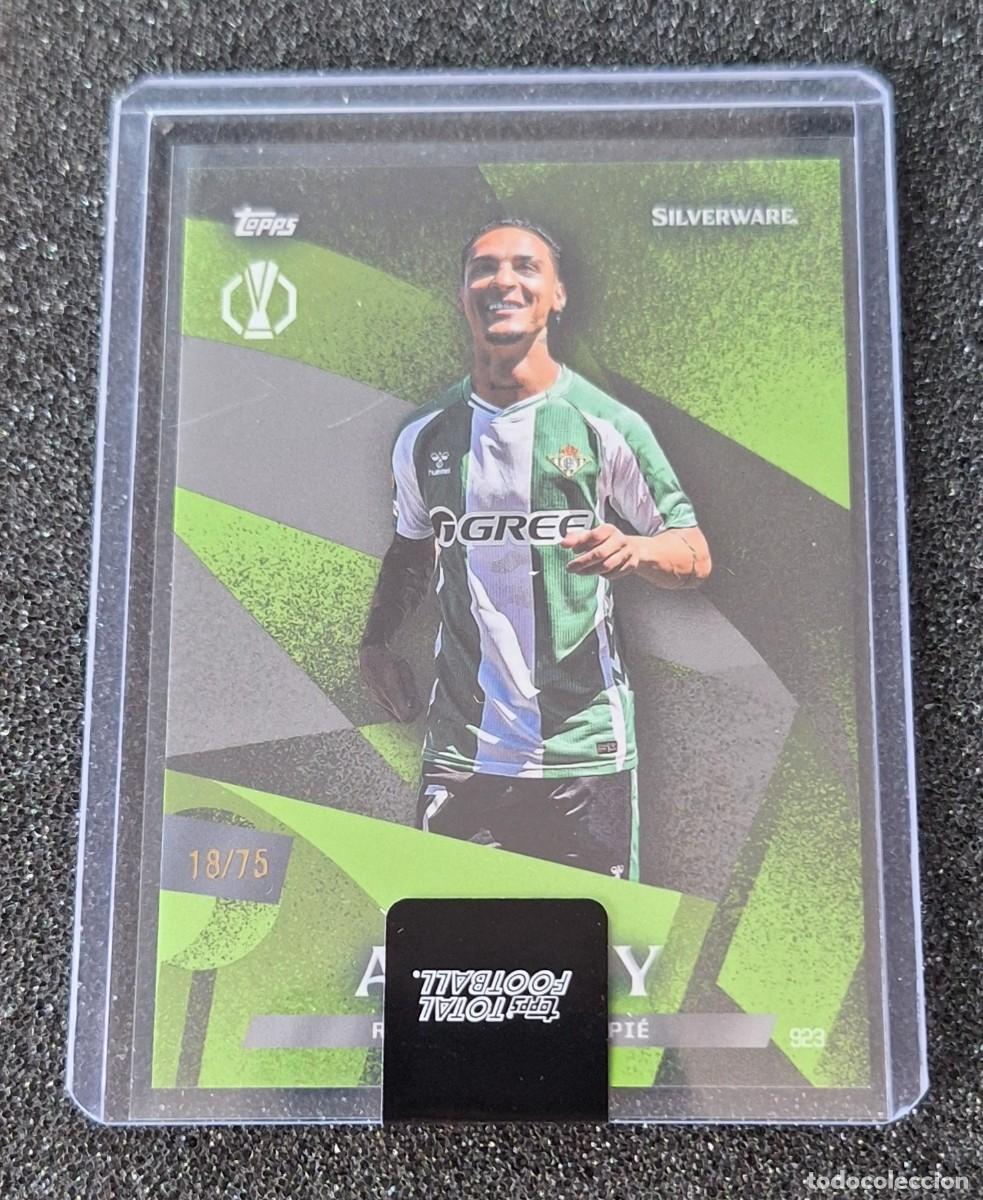 Cromos de F&uacute;tbol: Antony Real Betis Topps Total Football 18/75 Green Silverware