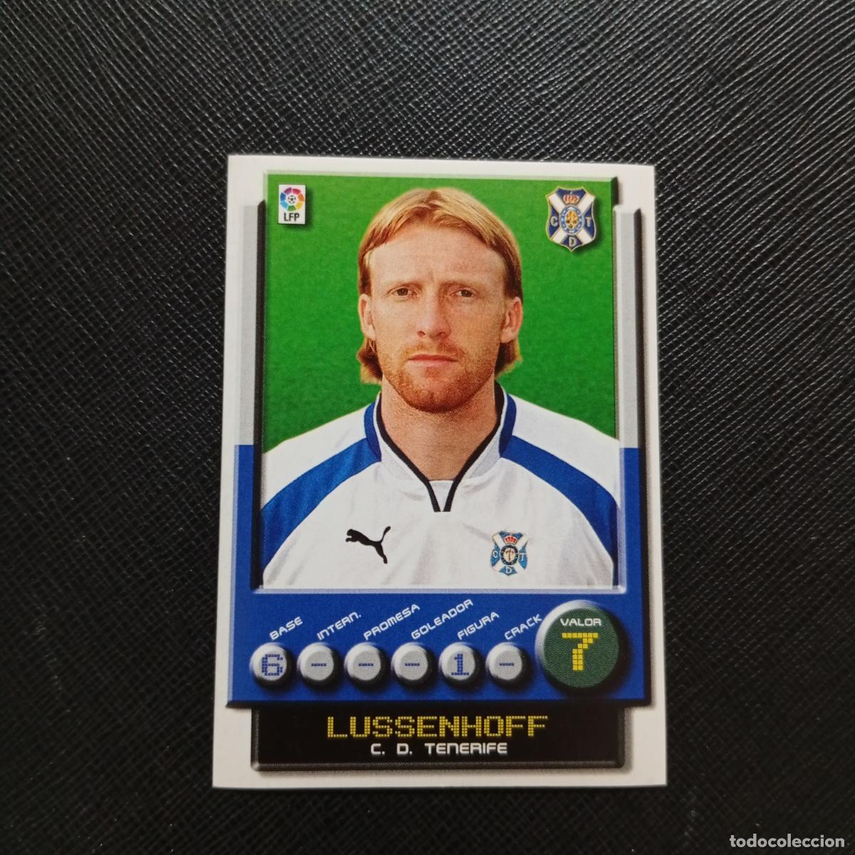 Cromos de F&uacute;tbol: 305 LUSSENHOFF TENERIFE PANINI 2001 2002 CROMO FUTBOL 01 02 LIGA - SIN PEGAR - A208 PG145