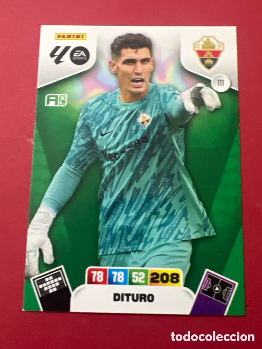 Cromos de F&uacute;tbol: C219. 111 DITURO ELCHE ADRENALYN LIGA 25 26 2025 2026 PANINI album
