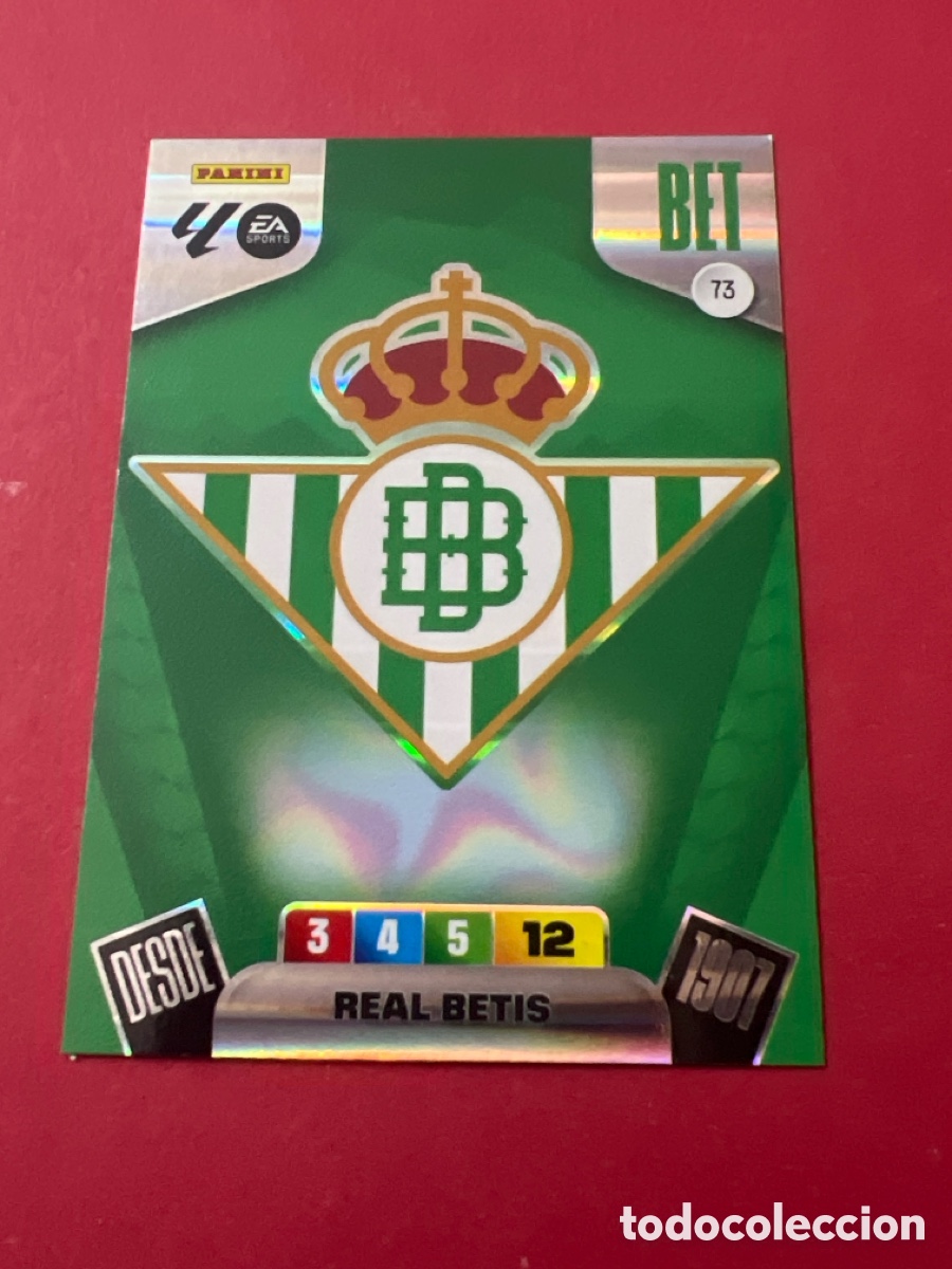 Cromos de F&uacute;tbol: C221. 73 ESCUDO REAL BETIS | ADRENALYN XL LALIGA 2025-26