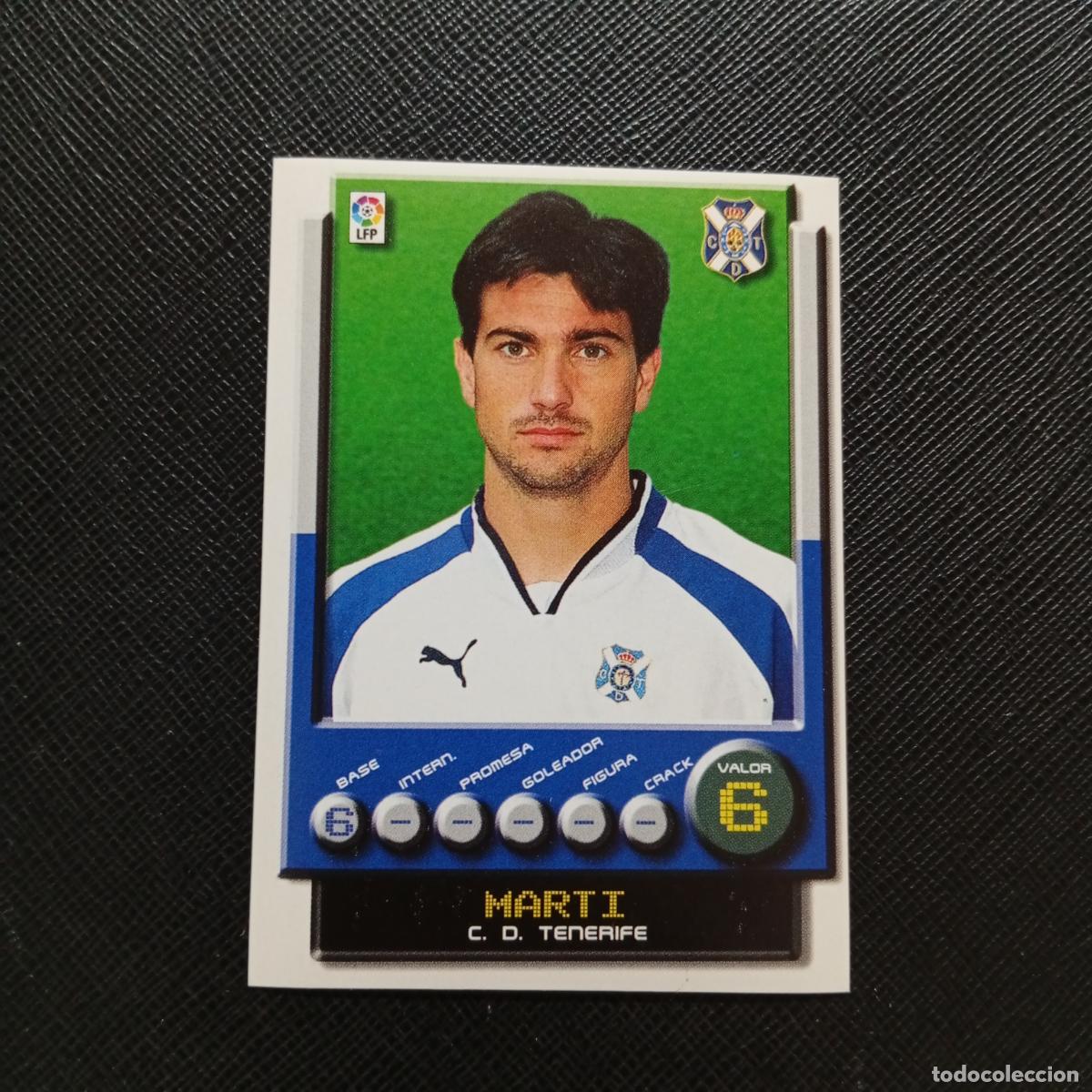 Cromos de F&uacute;tbol: 309 MARTI TENERIFE PANINI 2001 2002 CROMO FUTBOL 01 02 LIGA - SIN PEGAR - A208 PG154