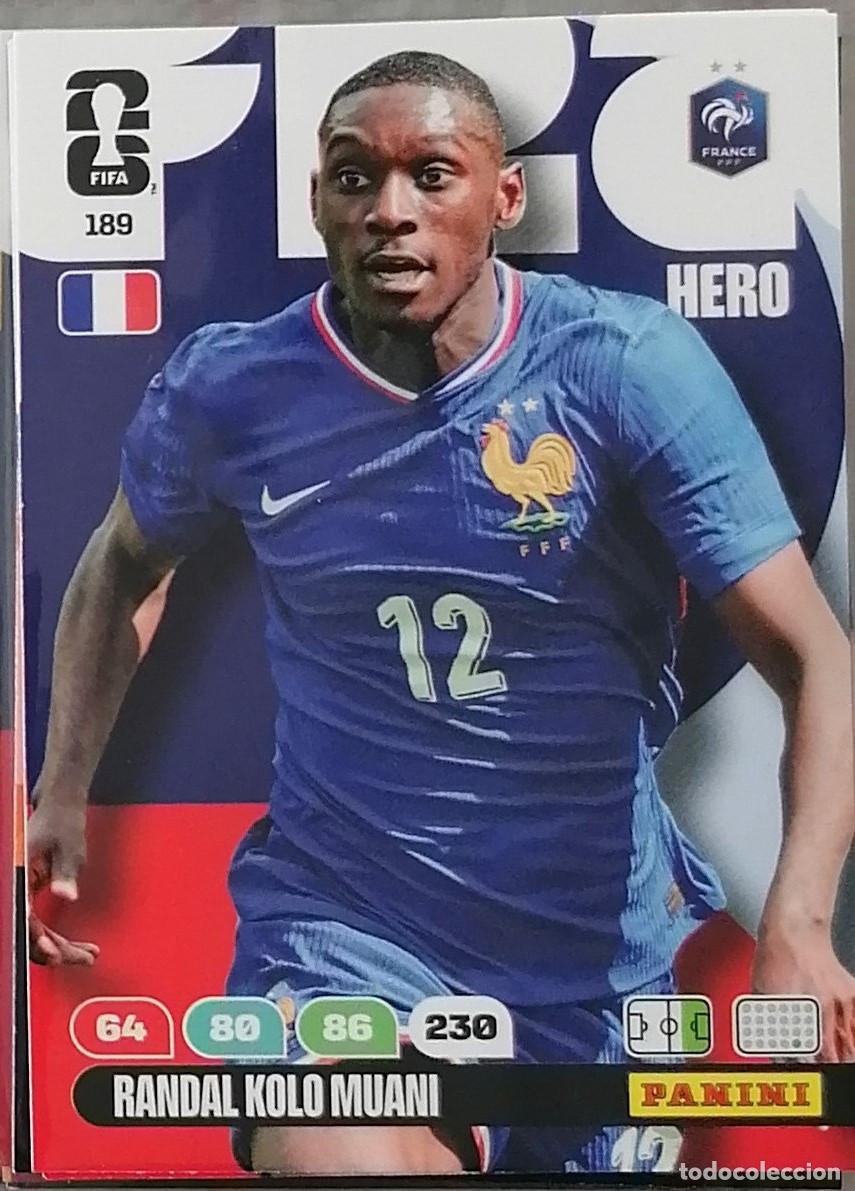 Cromos de F&uacute;tbol: 189 RANDAL KOLO MUANI Hero World Cup 2026 Adrenalyn XL Panini