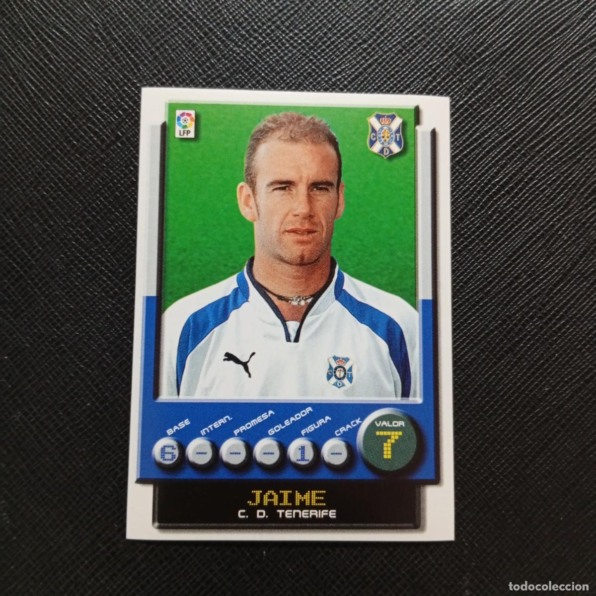 Cromos de F&uacute;tbol: 311 JAIME TENERIFE PANINI 2001 2002 CROMO FUTBOL 01 02 LIGA - SIN PEGAR - A208 PG154
