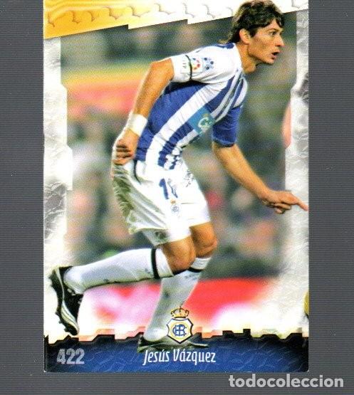 Cromos de F&uacute;tbol: CROMO DE JESUS VAZQUEZ R. C. RECREATIVO N&ordm; 422 DEL MC SPORT DEL 2008