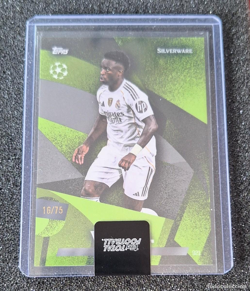 Cromos de F&uacute;tbol: Vinicius Jr. Real Madrid Topps Total Football 16/75 Green Silverware