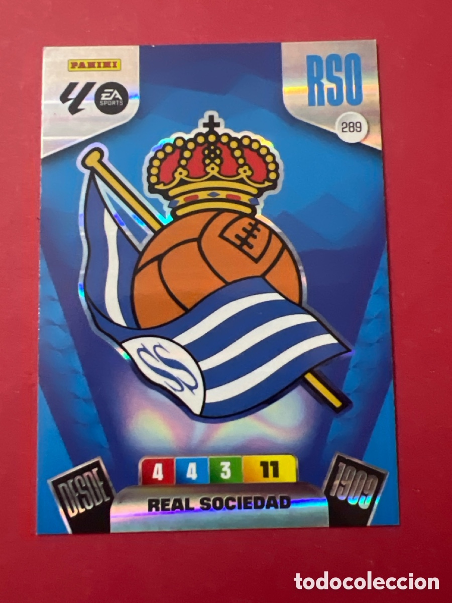 Cromos de F&uacute;tbol: C231. 289 ESCUDO (Real Sociedad). Liga 2025 2026 25 26 Adrenalyn XL (Panini)