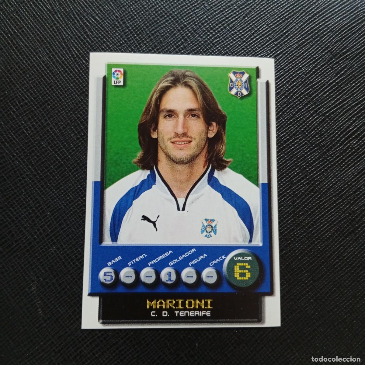 Cromos de Futebol: 318 MARIONI TENERIFE PANINI 2001 2002 CROMO FUTBOL 01 02 LIGA - SIN PEGAR - A208 PG154