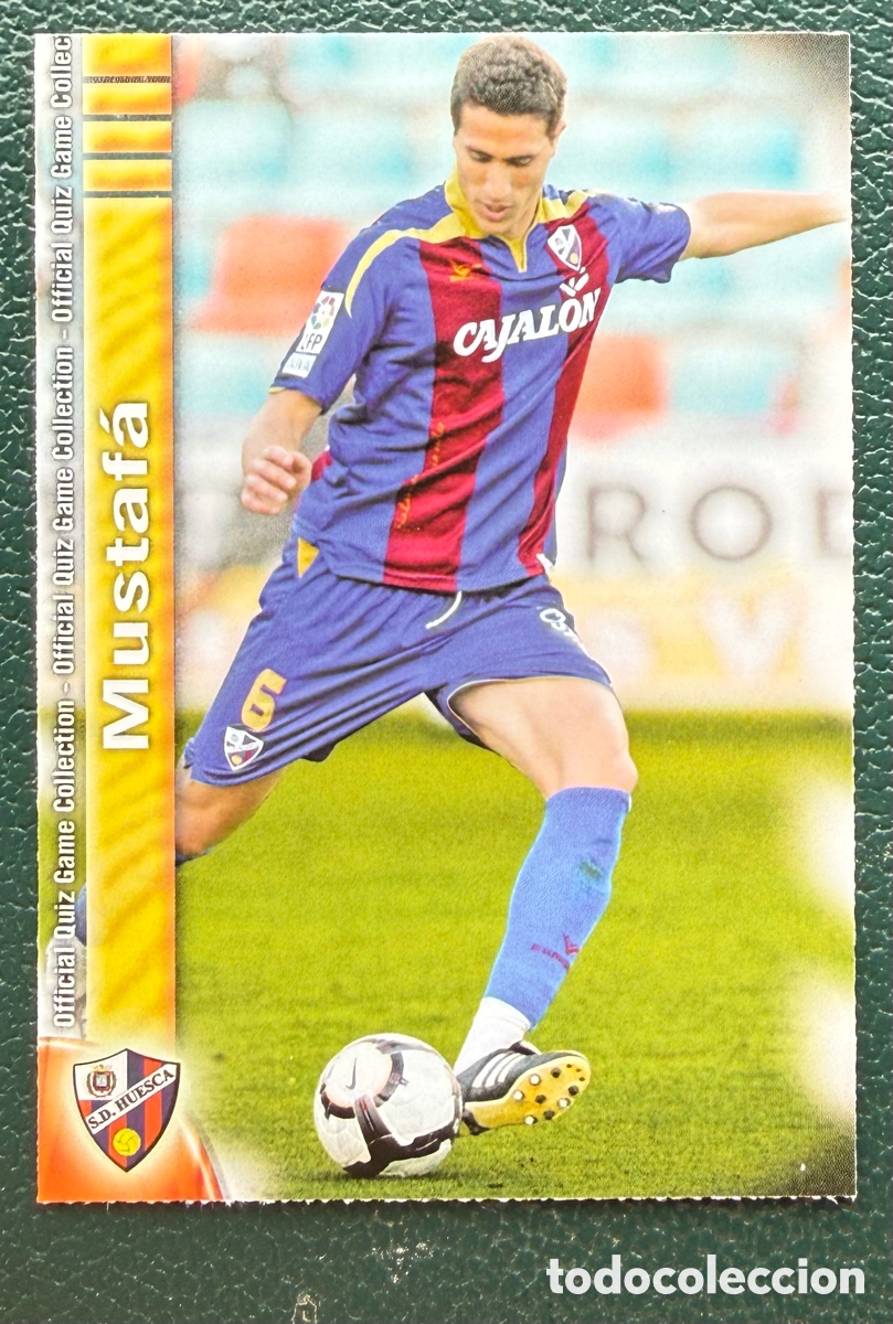 Football Stickers: 926 MUSTAFA SD HUESCA FICHAS ALBUM MUNDICROMO 2009 2010 09 10