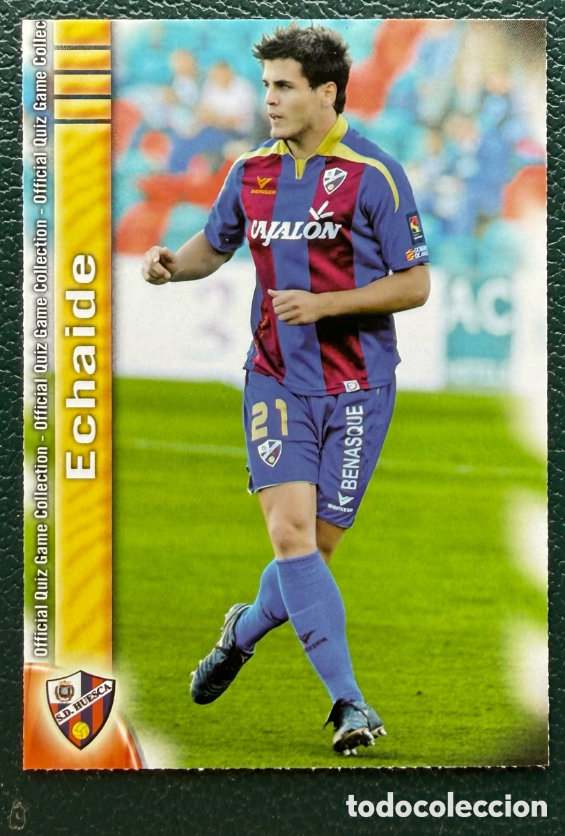 Football Stickers: 929 ECHAIDE SD HUESCA FICHAS ALBUM MUNDICROMO 2009 2010 09 10