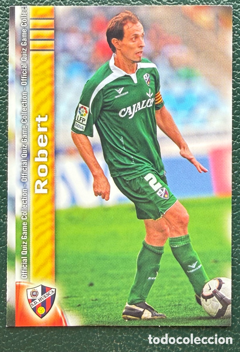 Football Stickers: 930 ROBERT SD HUESCA FICHAS ALBUM MUNDICROMO 2009 2010 09 10