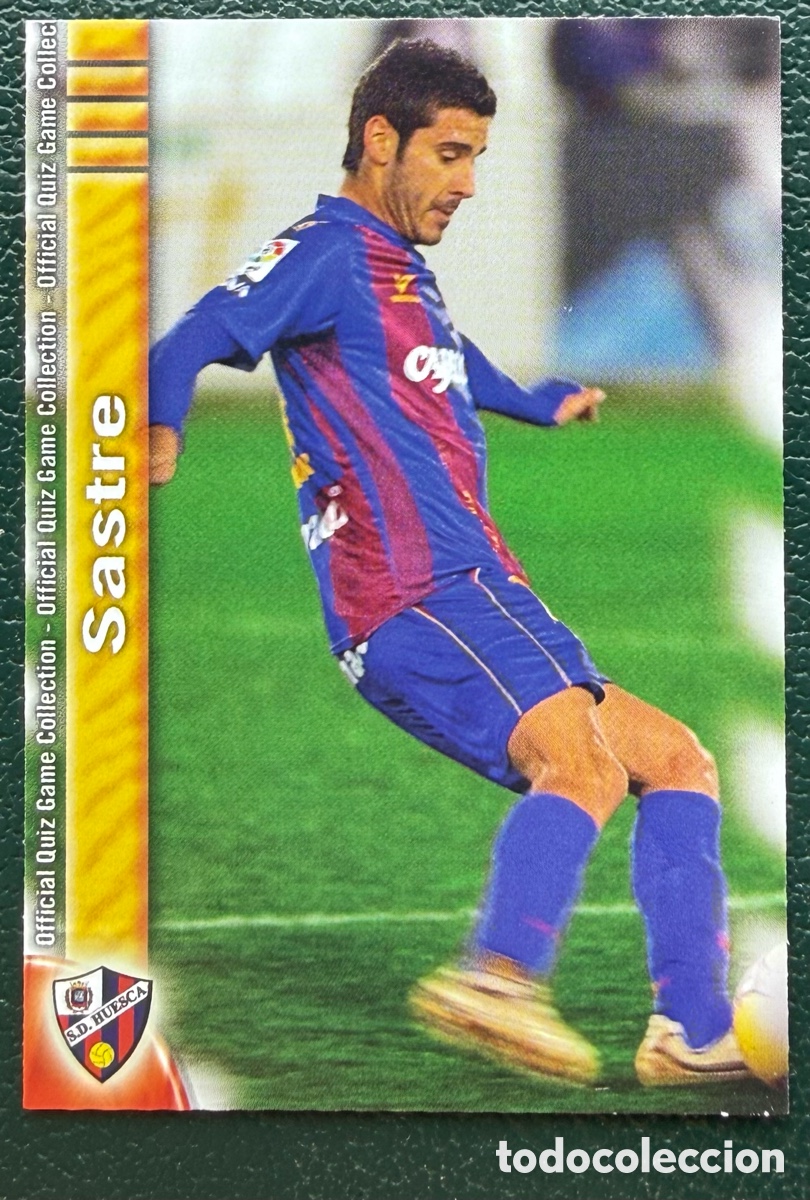 Figurine di Calcio: 932 SASTRE SD HUESCA FICHAS ALBUM MUNDICROMO 2009 2010 09 10