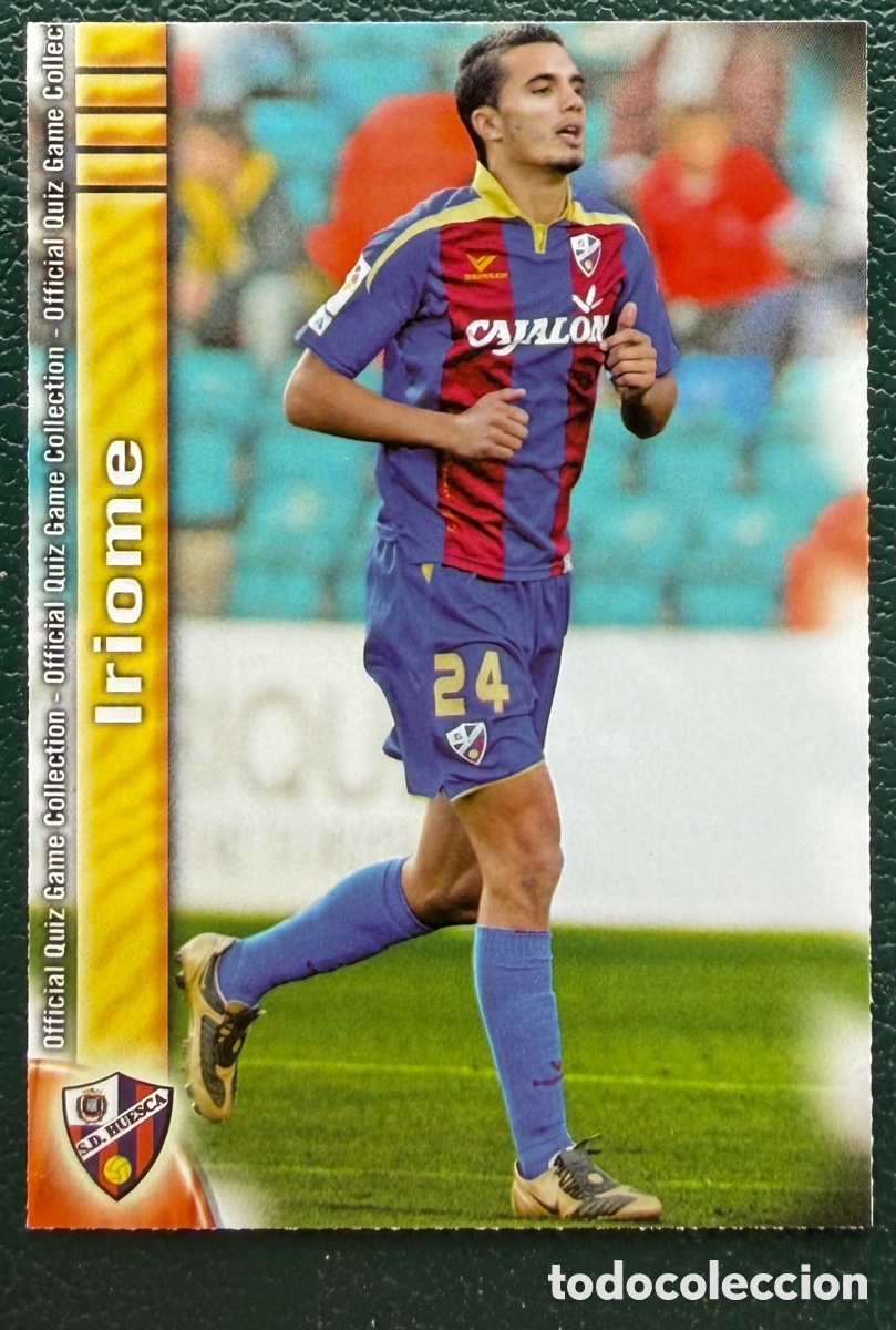 Figurine di Calcio: 934 IRIOME SD HUESCA FICHAS ALBUM MUNDICROMO 2009 2010 09 10