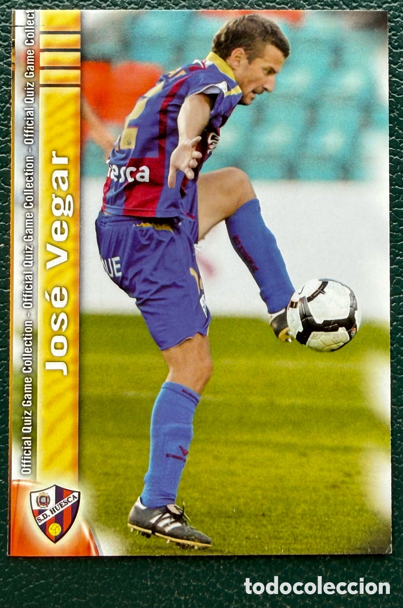 Figurine di Calcio: 935 JOSE VEGAR SD HUESCA FICHAS ALBUM MUNDICROMO 2009 2010 09 10
