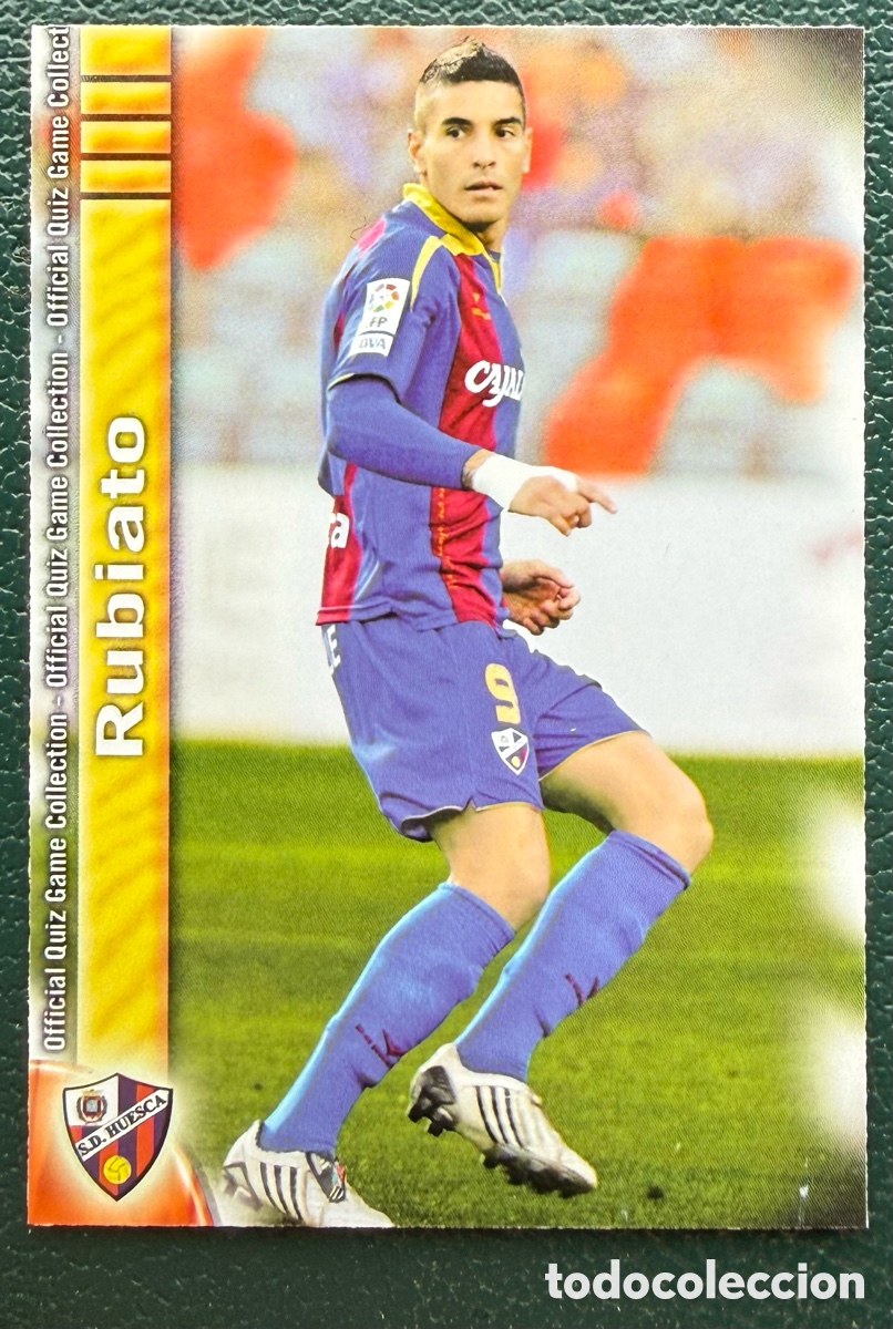 Cromos de F&uacute;tbol: 938 RUBIATO SD HUESCA FICHAS ALBUM MUNDICROMO 2009 2010 09 10