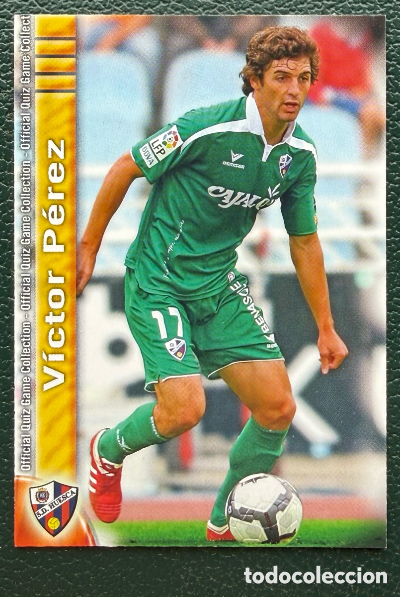 Cromos de F&uacute;tbol: 939 VICTOR PEREZ SD HUESCA FICHAS ALBUM MUNDICROMO 2009 2010 09 10