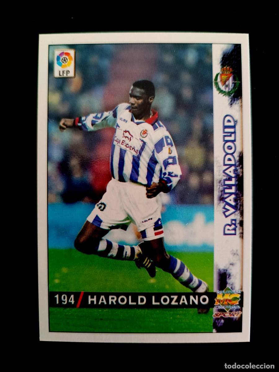 Fu&szlig;ball-Sticker: 194 HAROLD LOZANO - REAL VALLADOLID - MUNDICROMO 98/99