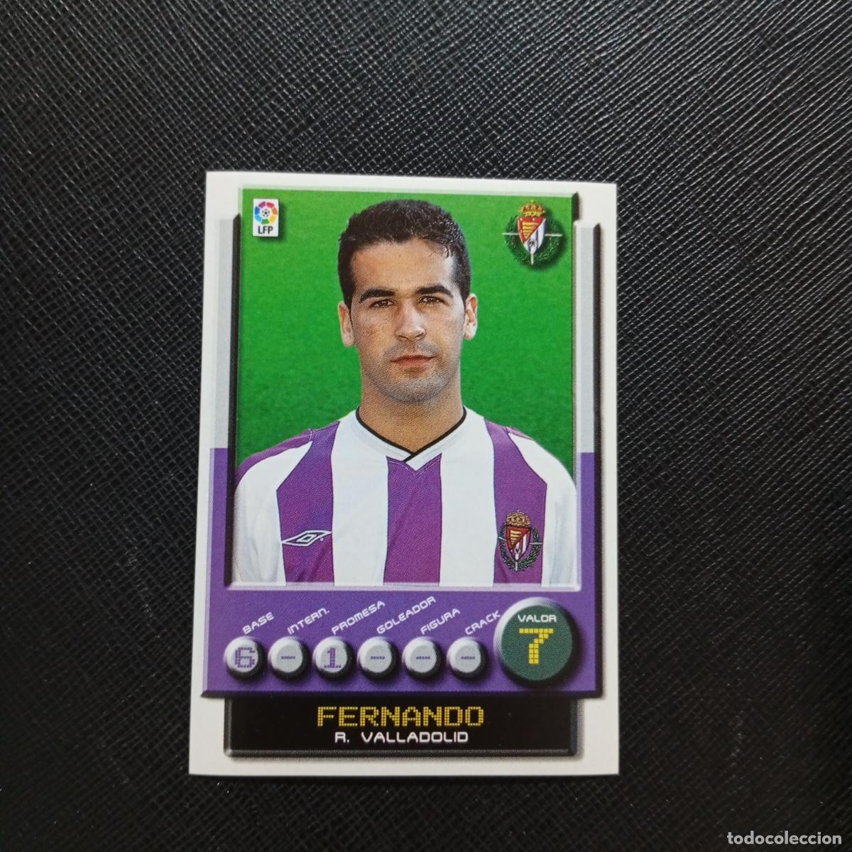 Cromos de F&uacute;tbol: 351 FERNANDO VALLADOLID PANINI 2001 2002 CROMO FUTBOL 01 02 LIGA - SIN PEGAR - A208 PG172