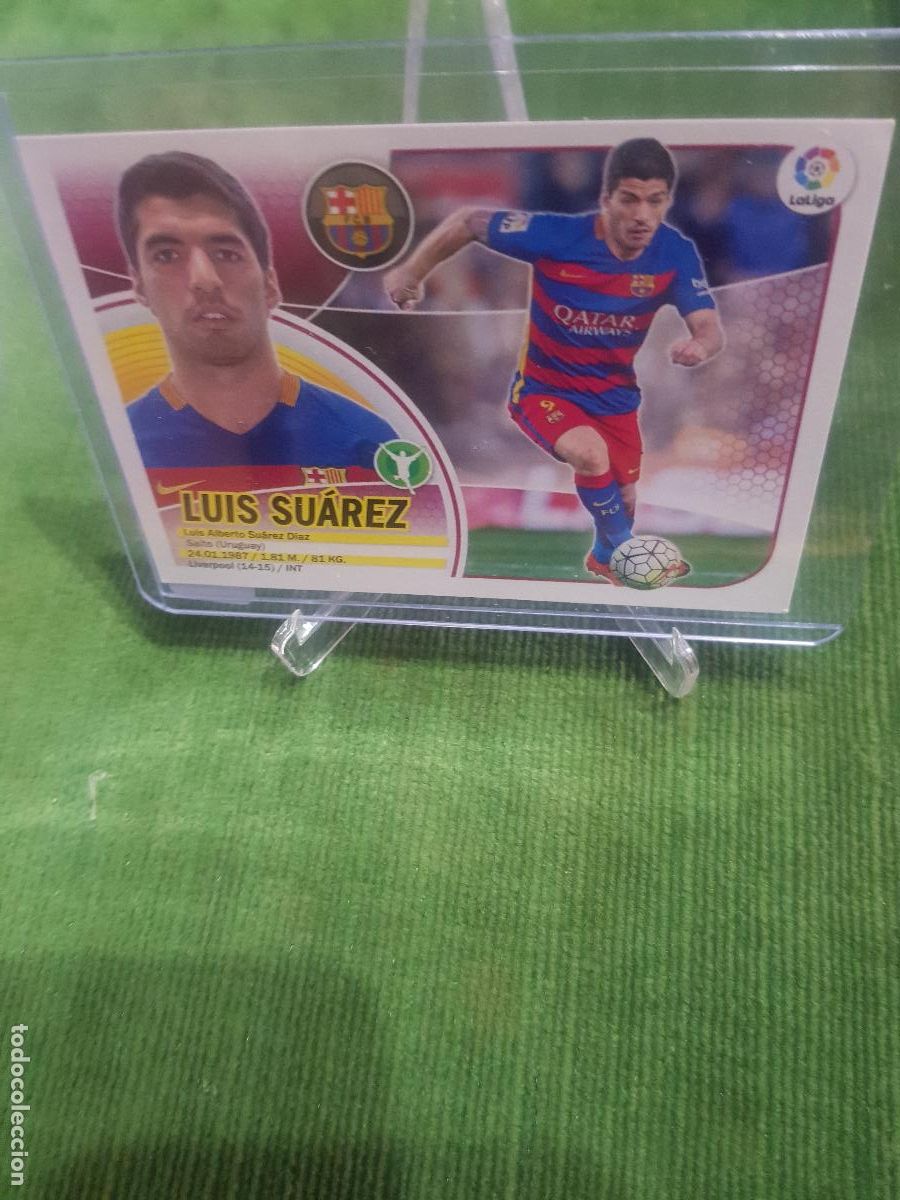 Cromos de F&uacute;tbol: CLUB DE FUTBOL BARCELONA-LUIS SUAREZ