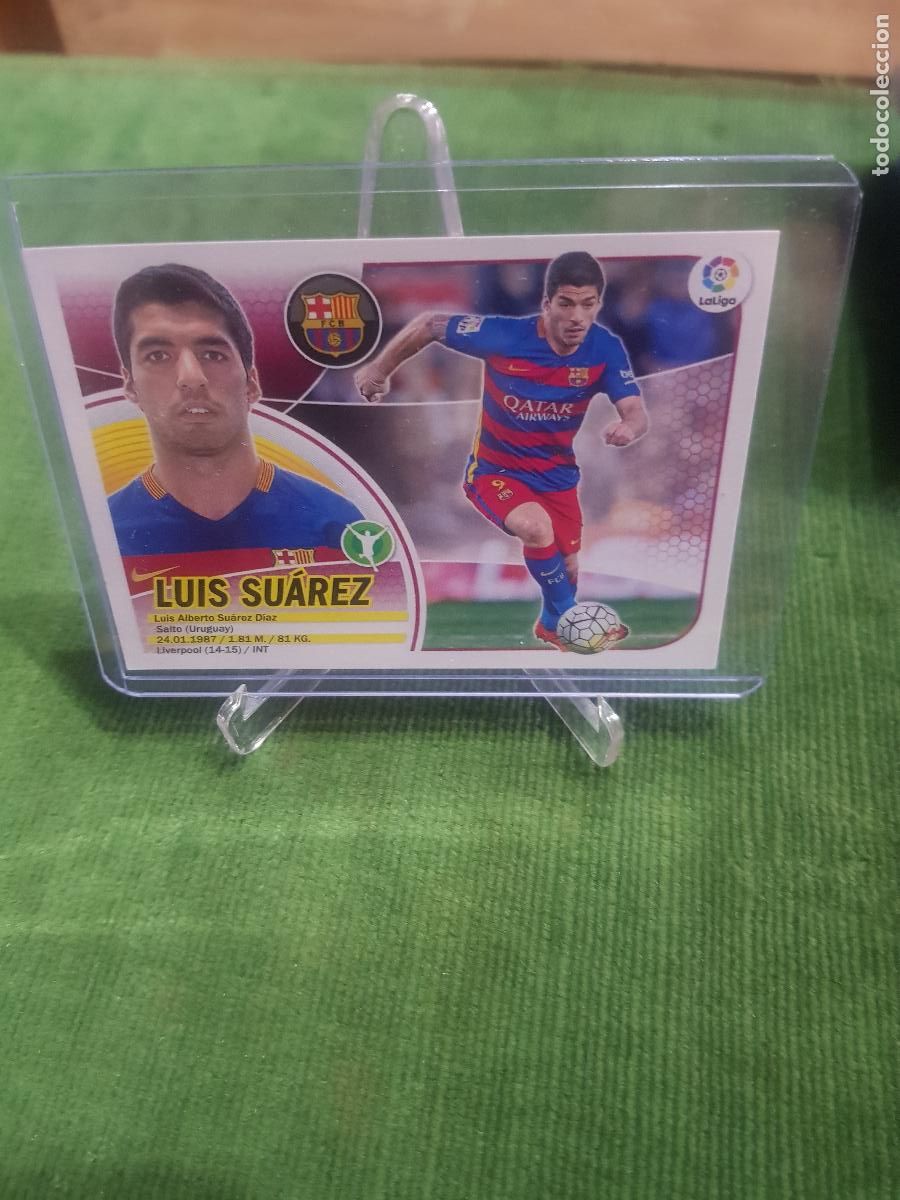 Cromos de F&uacute;tbol: CLUB DE FUTBOL BARCELONA-LUIS SUAREZ