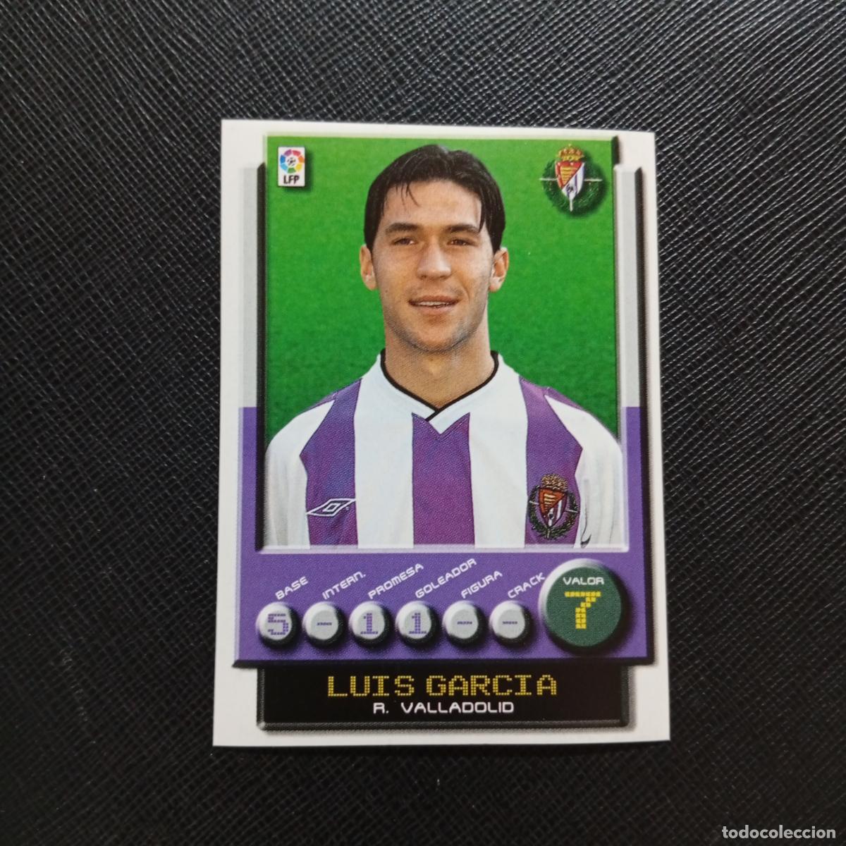 Cromos de F&uacute;tbol: 359 LUIS GARCIA VALLADOLID PANINI 2001 2002 CROMO FUTBOL 01 02 LIGA - SIN PEGAR - A208 PG172