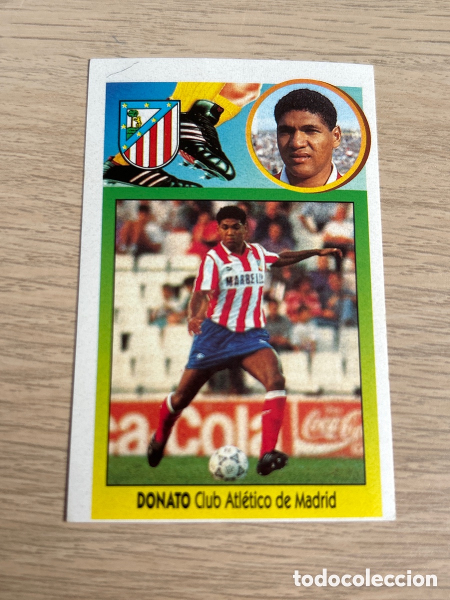 Cromos de F&uacute;tbol: DONATO ATL&Eacute;TICO MADRID BAJA LIGA ESTE 1993 1994 93 94 ADHESIVO NUNCA PEGADO SIN PEGAR