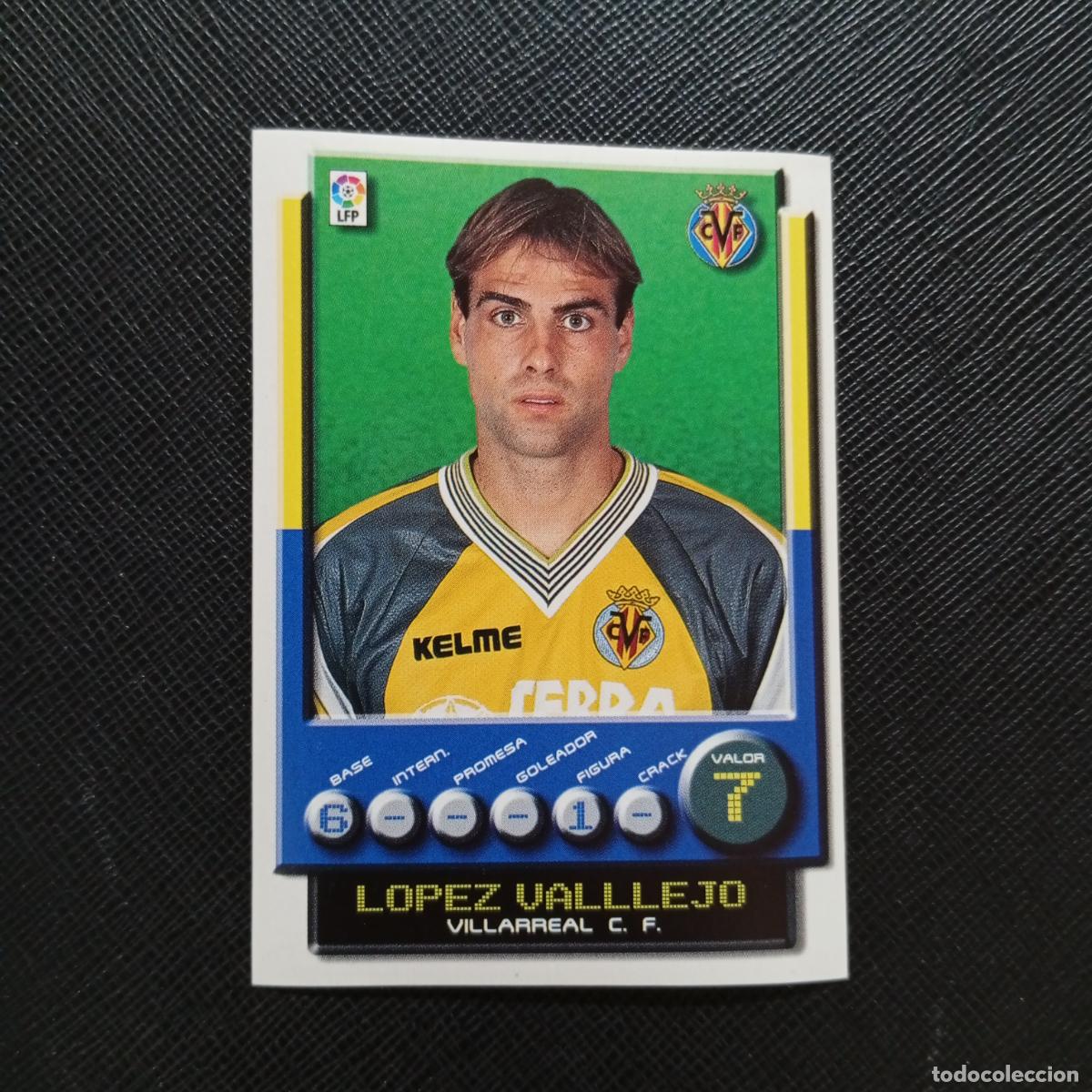 Cromos de F&uacute;tbol: 361 LOPEZ VALLEJO VILLARREAL PANINI 2001 2002 CROMO FUTBOL 01 02 LIGA - SIN PEGAR - A208 PG181