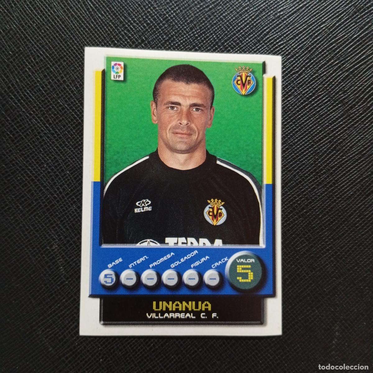 Cromos de F&uacute;tbol: 362 UNANUA VILLARREAL PANINI 2001 2002 CROMO FUTBOL 01 02 LIGA - SIN PEGAR - A208 PG181