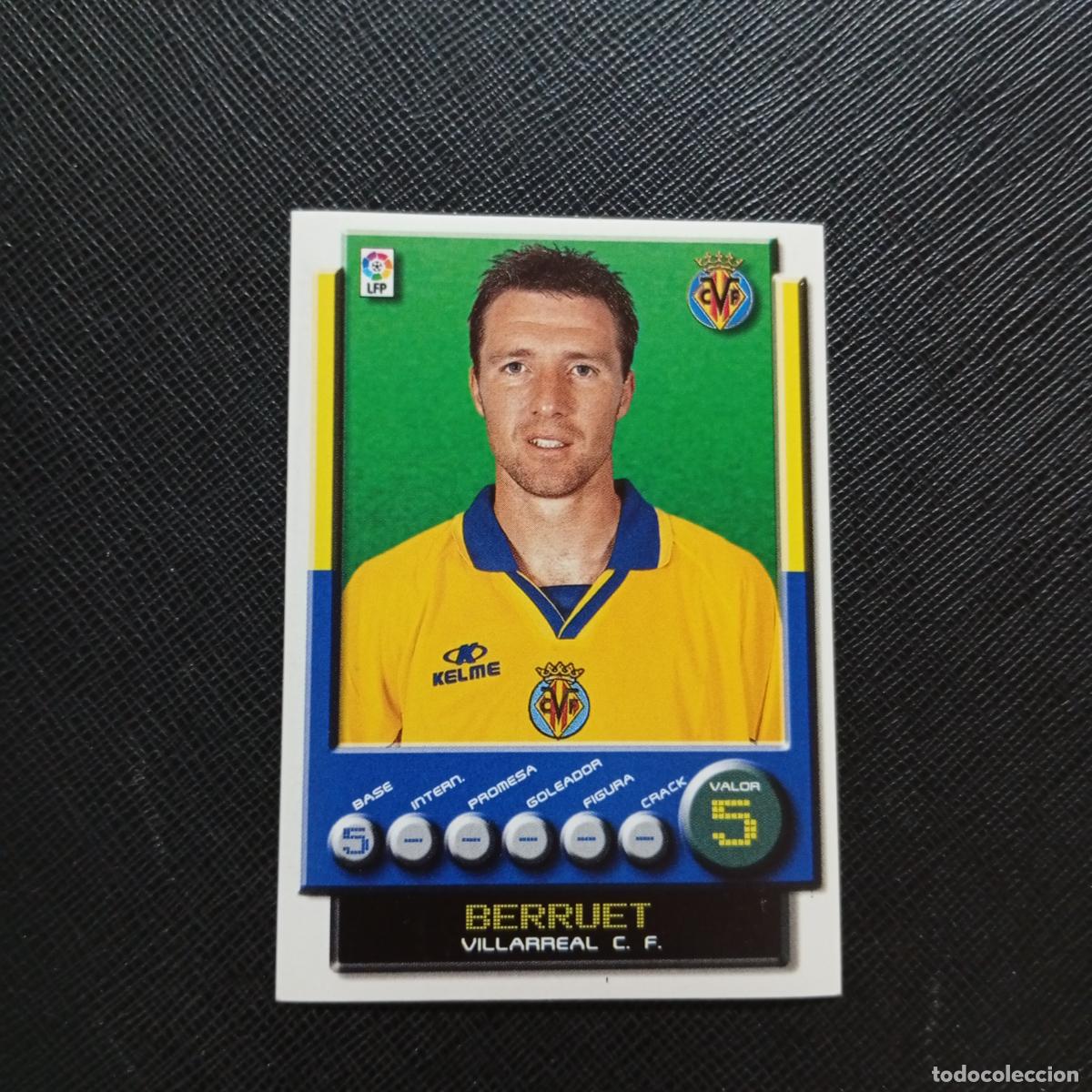 Cromos de F&uacute;tbol: 365 BERRUET VILLARREAL PANINI 2001 2002 CROMO FUTBOL 01 02 LIGA - SIN PEGAR - A208 PG181