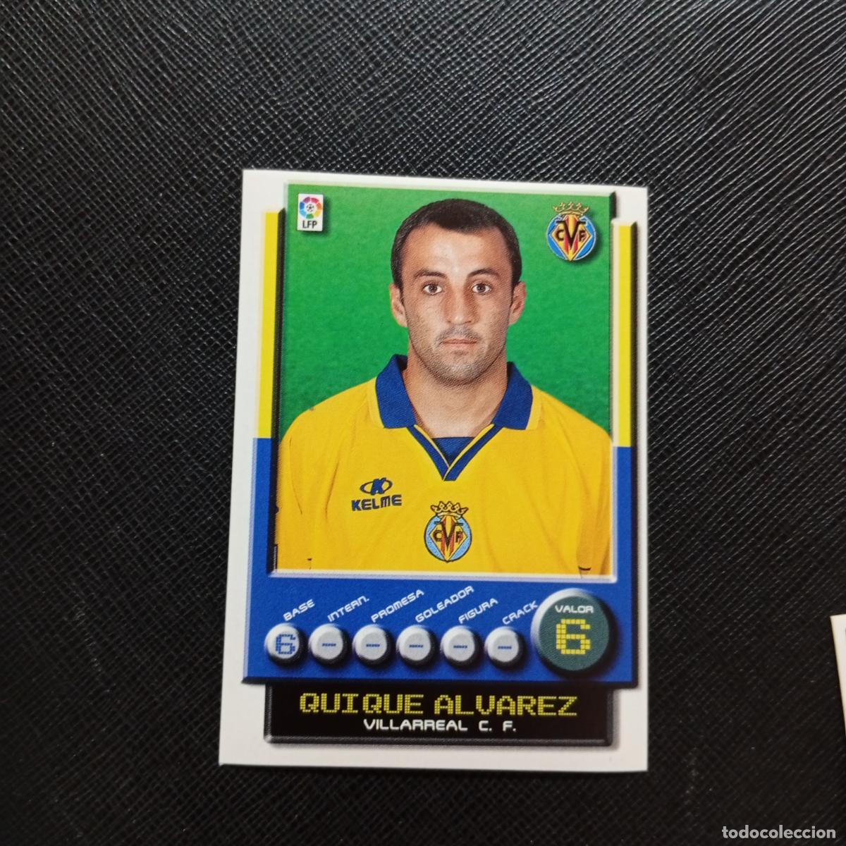 Cromos de F&uacute;tbol: 366 QUIQUE ALVAREZ VILLARREAL PANINI 2001 2002 CROMO FUTBOL 01 02 LIGA - SIN PEGAR - A208 PG181