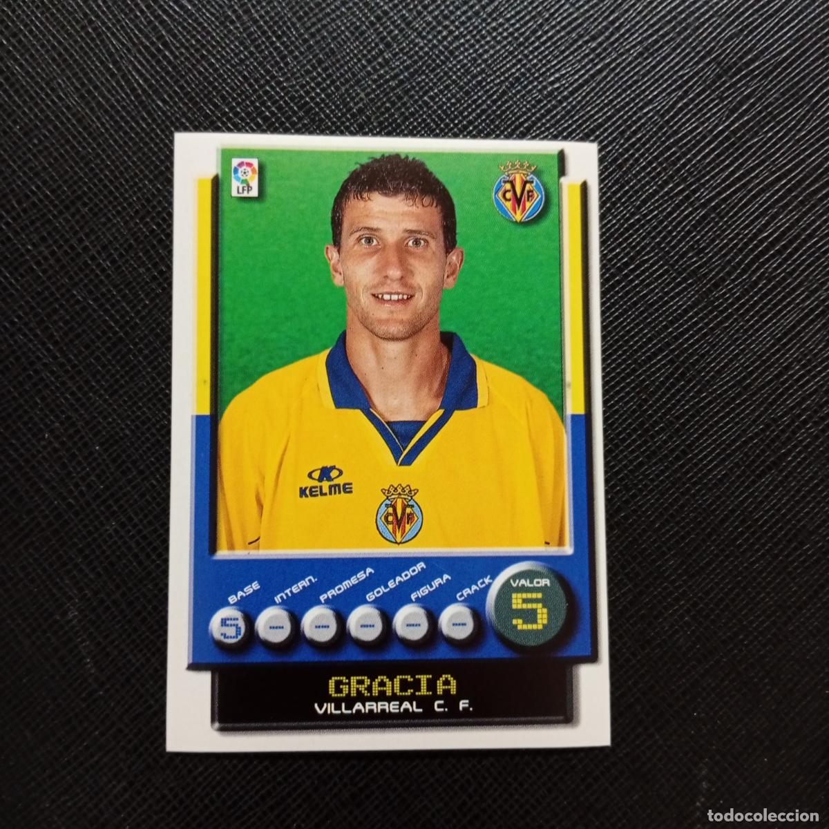 Cromos de F&uacute;tbol: 371 GRACIA VILLARREAL PANINI 2001 2002 CROMO FUTBOL 01 02 LIGA - SIN PEGAR - A208 PG181