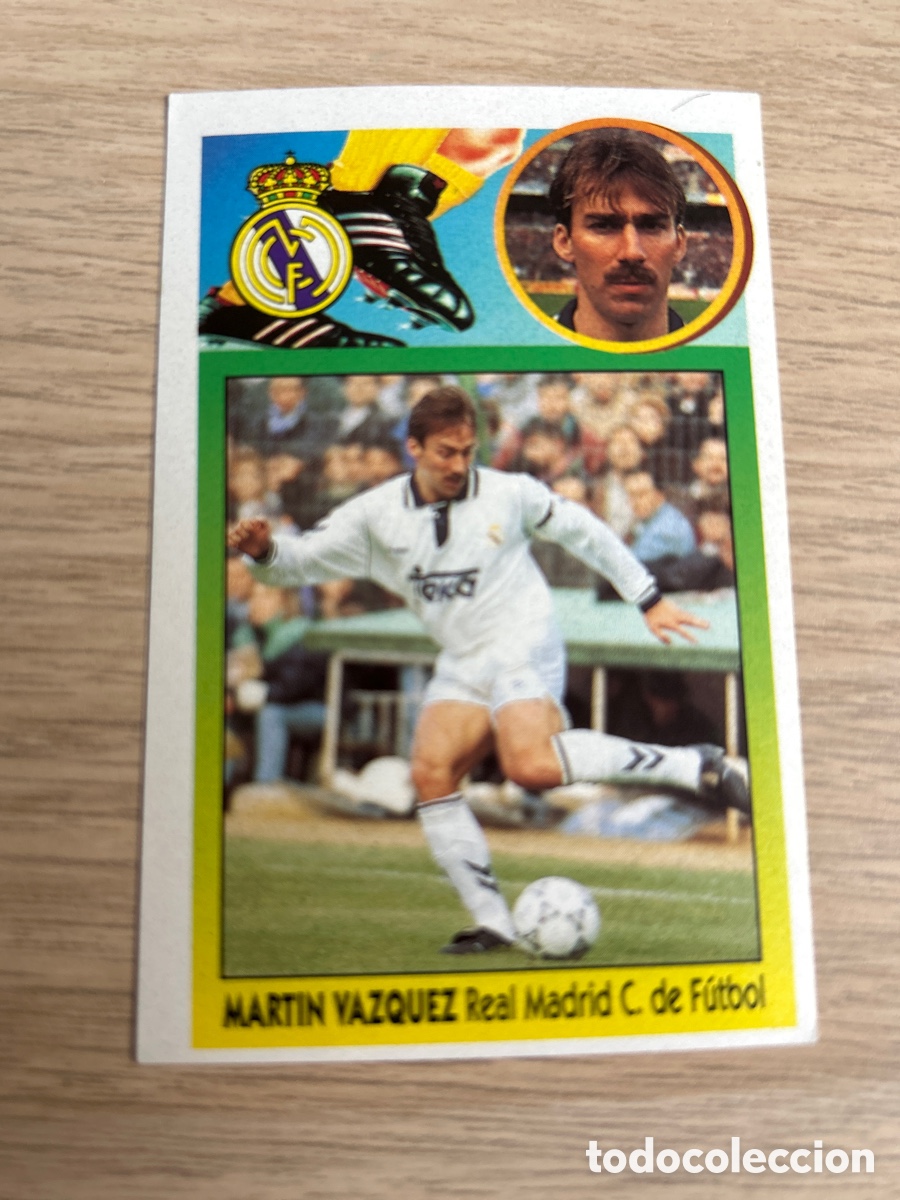 Cromos de F&uacute;tbol: MARTIN VAZQUEZ REAL MADRID LIGA ESTE 1993 1994 93 94 ADHESIVO NUNCA PEGADO SIN PEGAR
