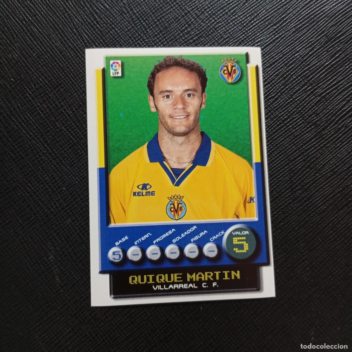 Cromos de F&uacute;tbol: 376 QUIQUE MARTIN VILLARREAL PANINI 2001 2002 CROMO FUTBOL 01 02 LIGA - SIN PEGAR - A208 PG181