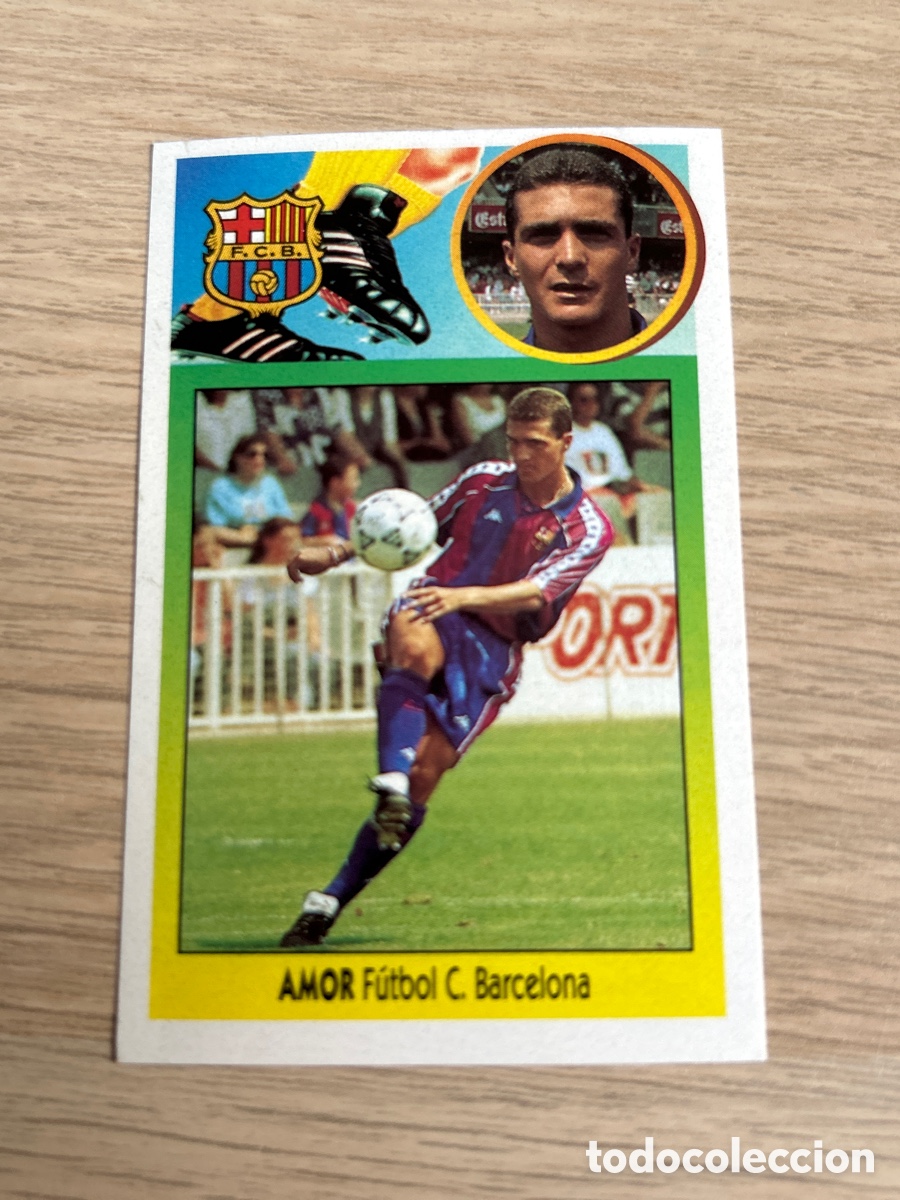 Cromos de F&uacute;tbol: AMOR BARCELONA LIGA ESTE 1993 1994 93 94 ADHESIVO NUNCA PEGADO SIN PEGAR
