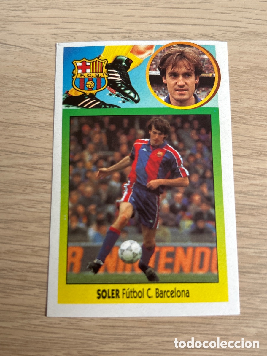 Fu&szlig;ball-Sticker: SOLER BAJA BARCELONA LIGA ESTE 1993 1994 93 94 ADHESIVO NUNCA PEGADO SIN PEGAR