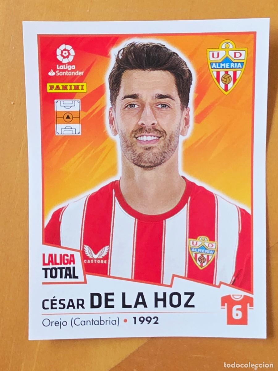 Cromos de F&uacute;tbol: 14 C&eacute;sar de la Hoz, UD Almer&iacute;a, Panini LaLiga Total 2022 2023 22 23, la liga