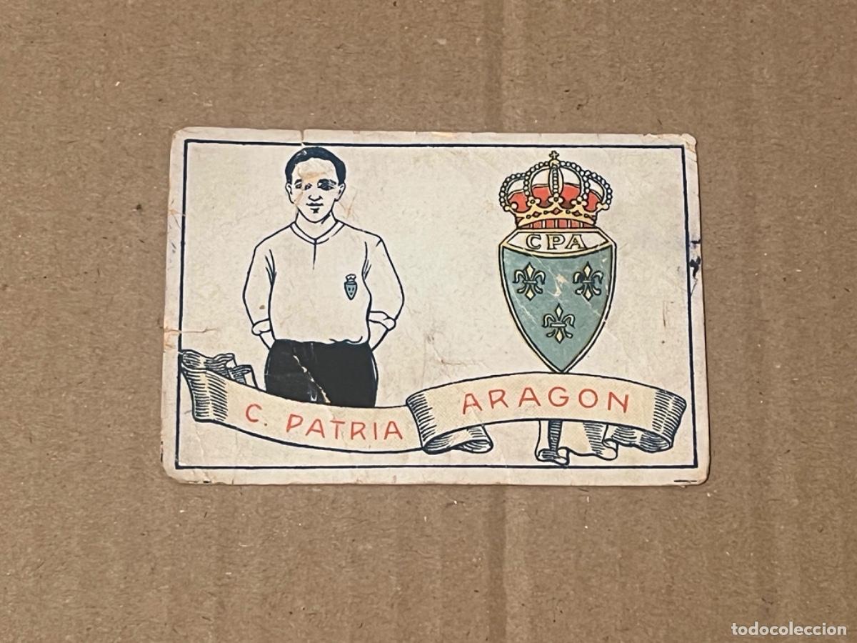 Cromos de F&uacute;tbol: Cromo club PATRIA ARAG&Oacute;N chocolates AMATLLER Barcelona 1929